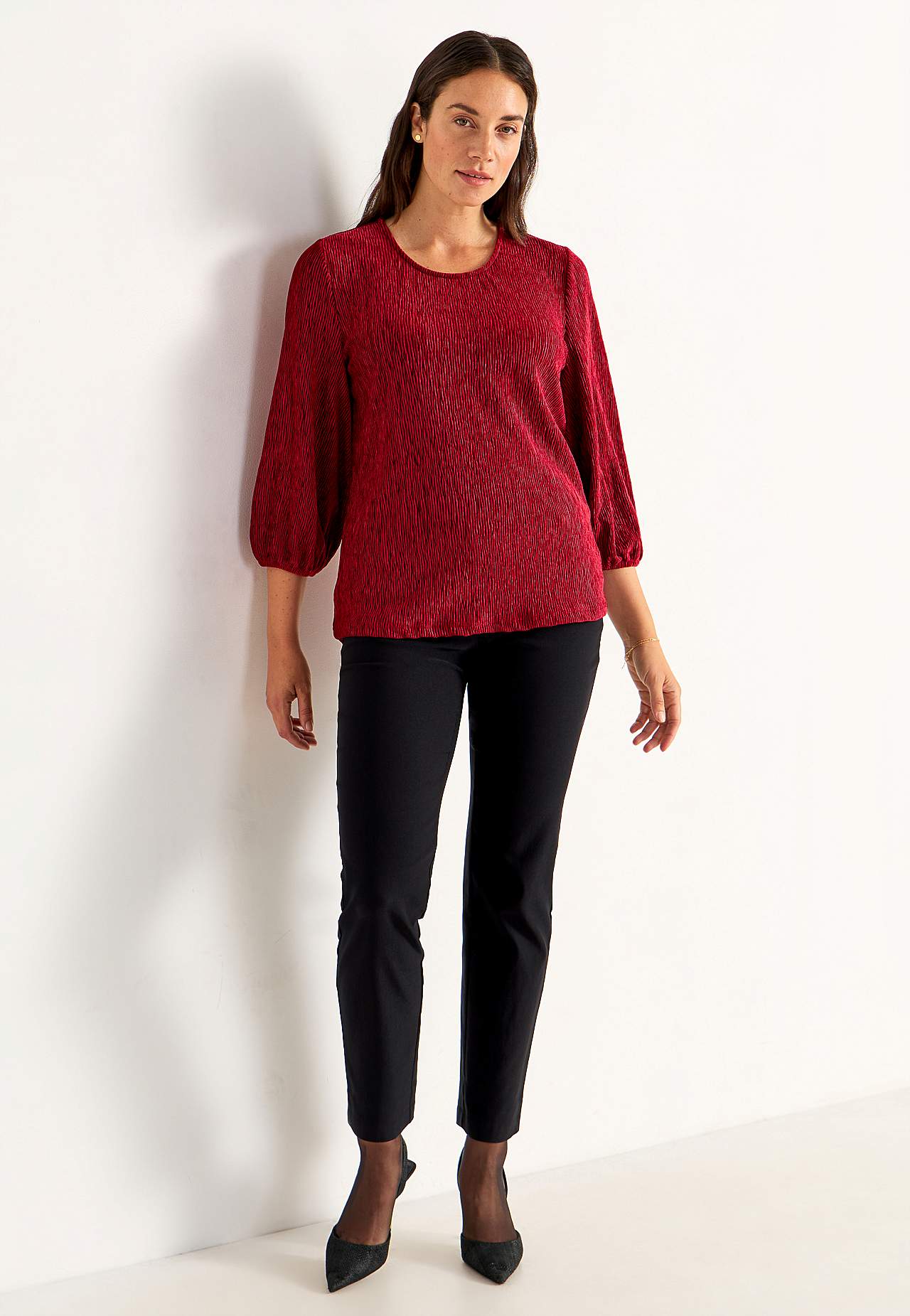 Party top in velvet