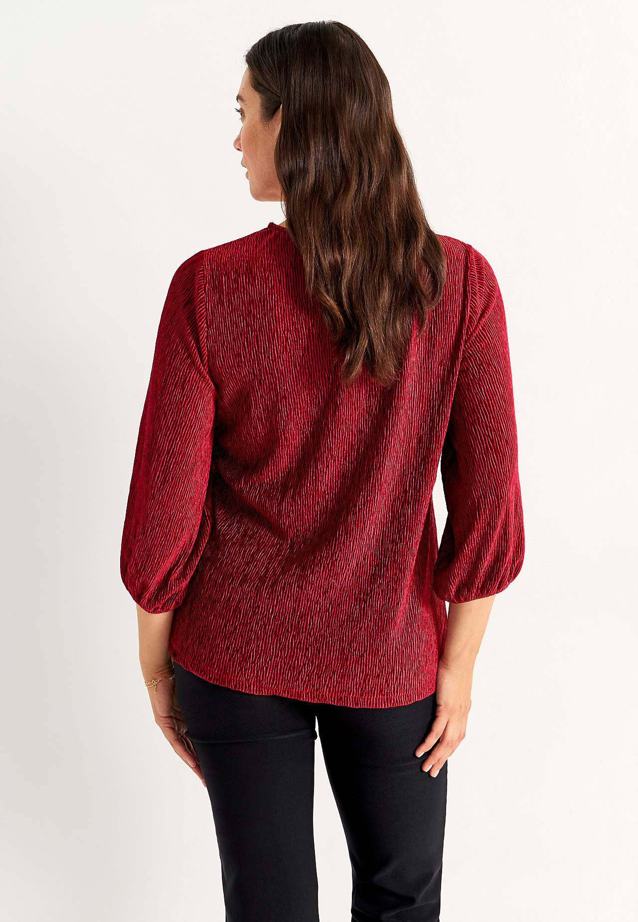 Party top in velvet