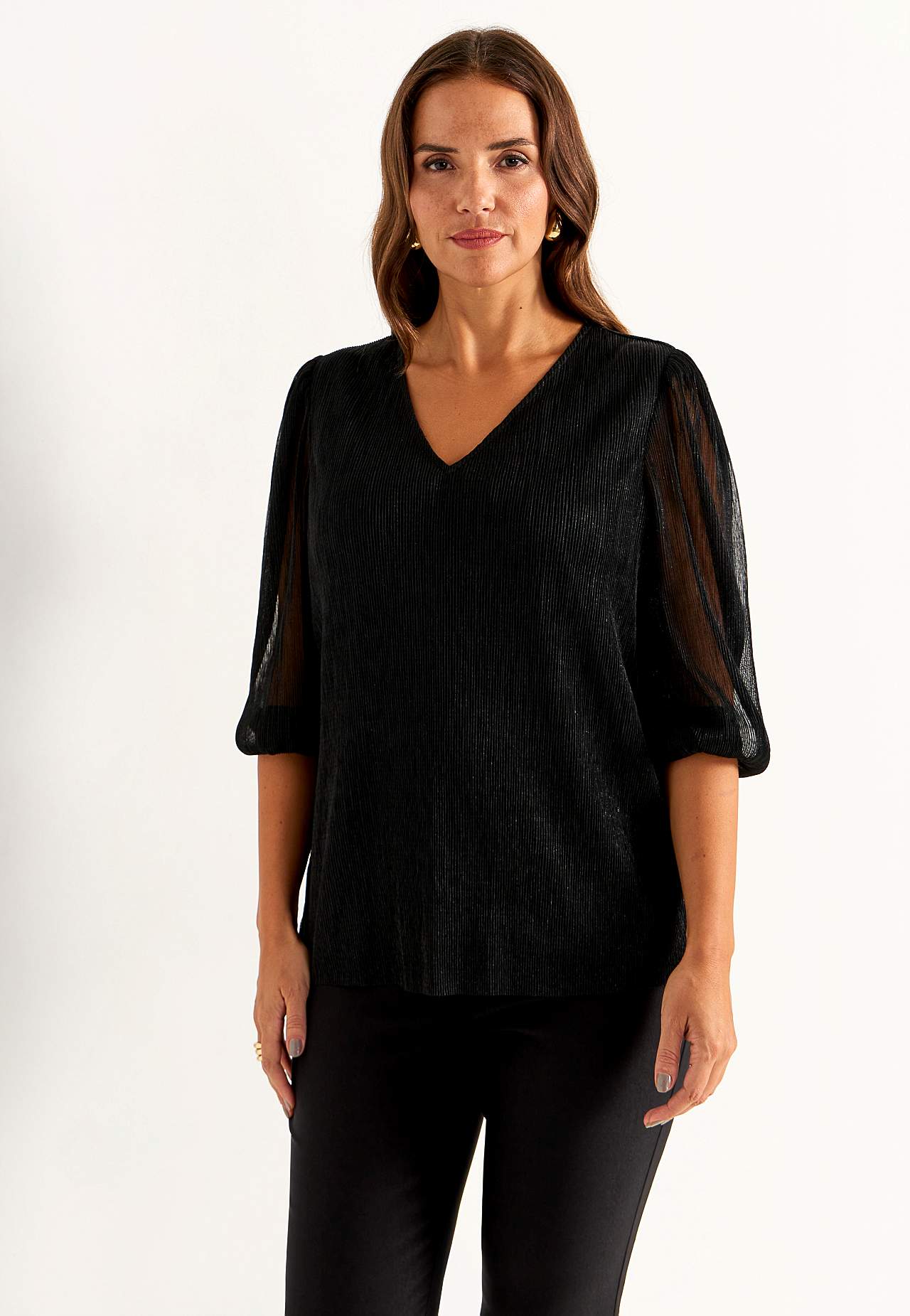 Glittery party top