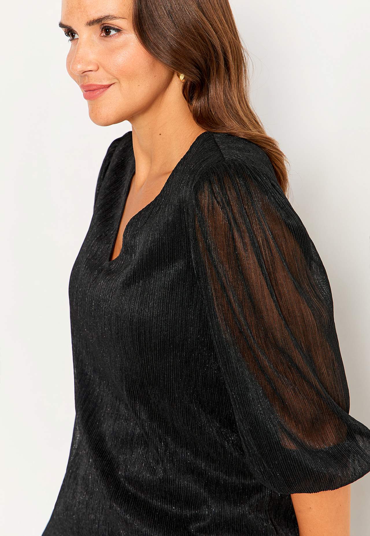 Glittery party top