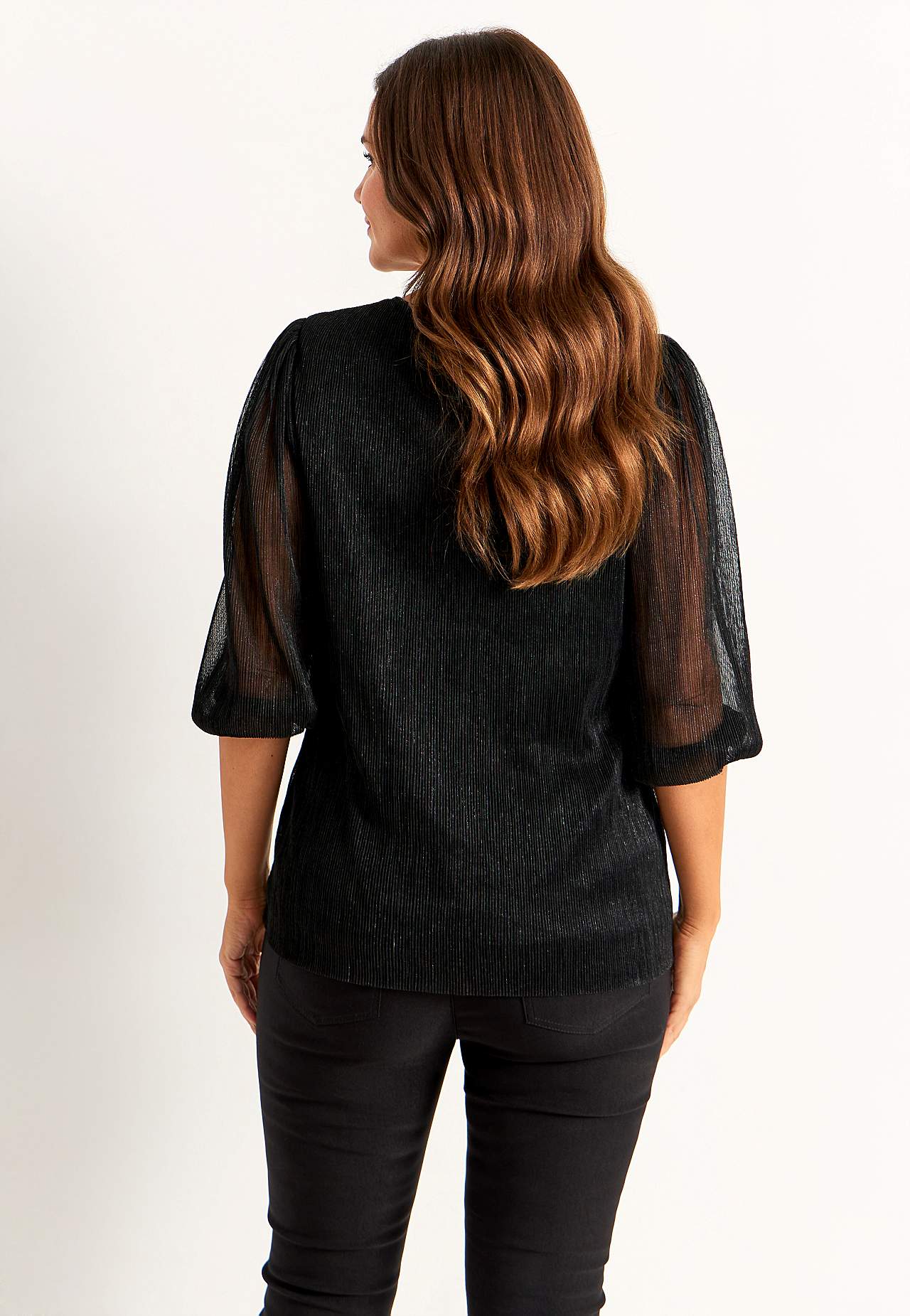 Glittery party top