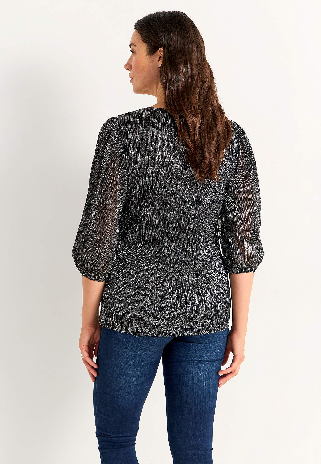 Glittery party top