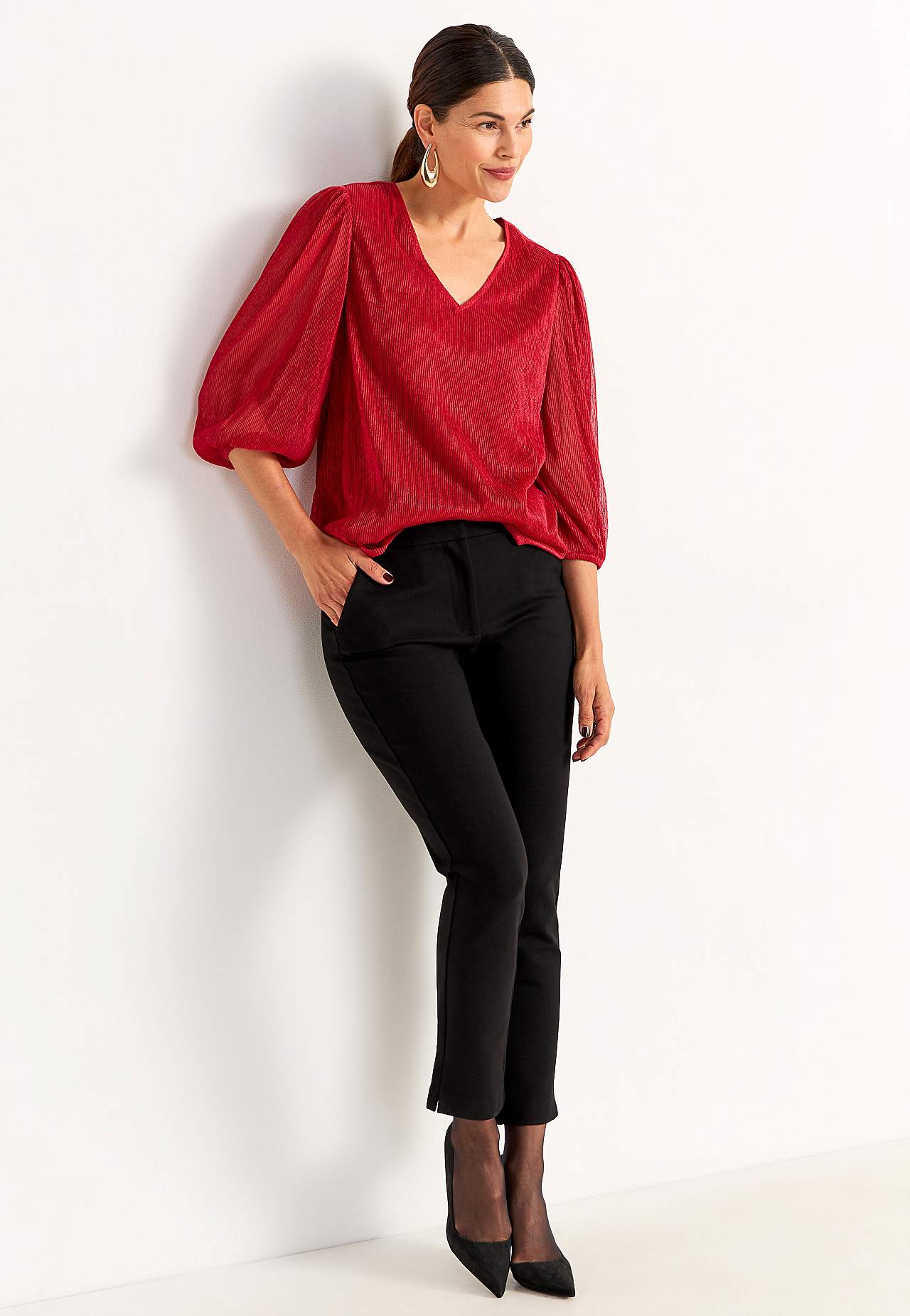 Glittery party top