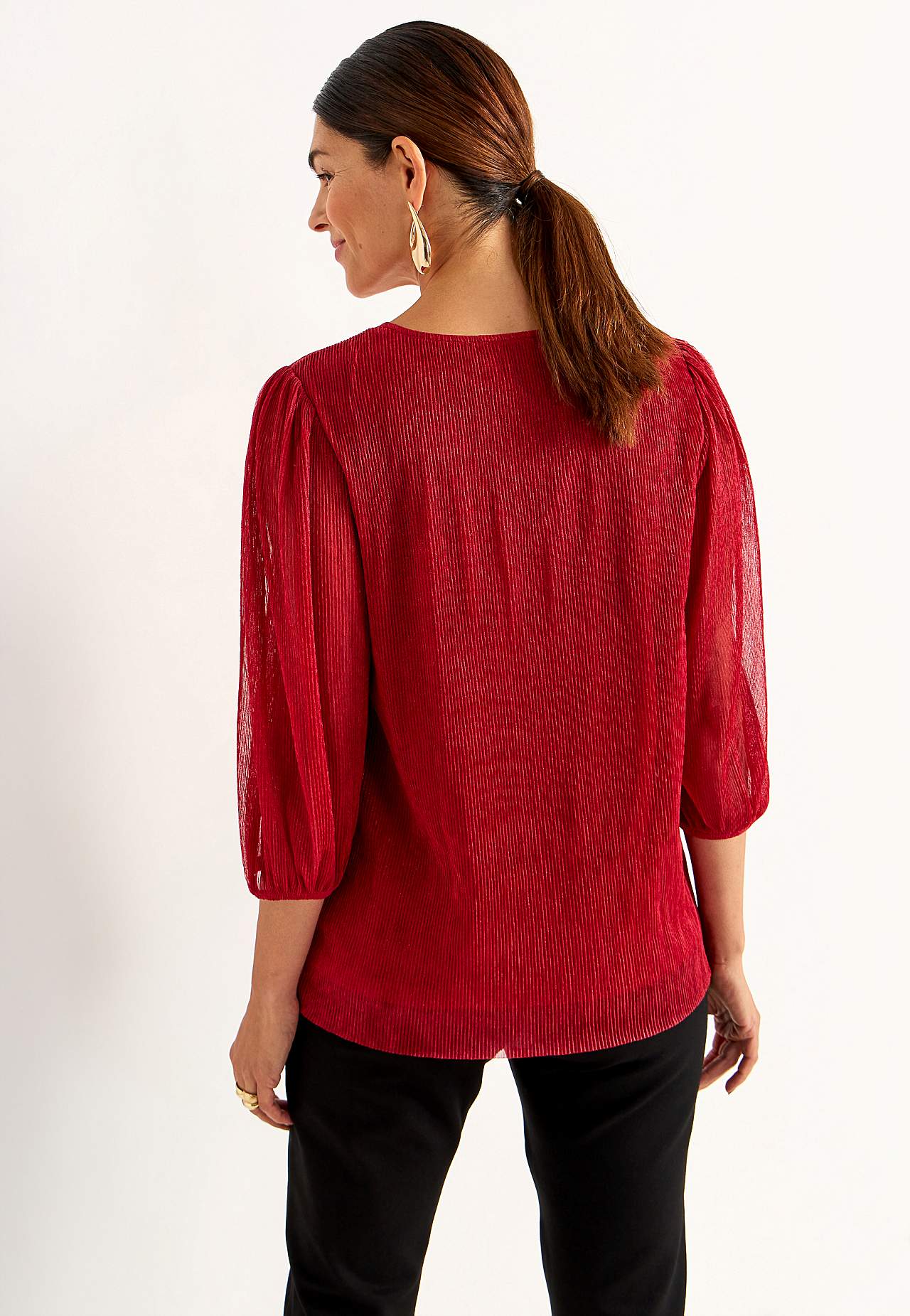 Glittery party top