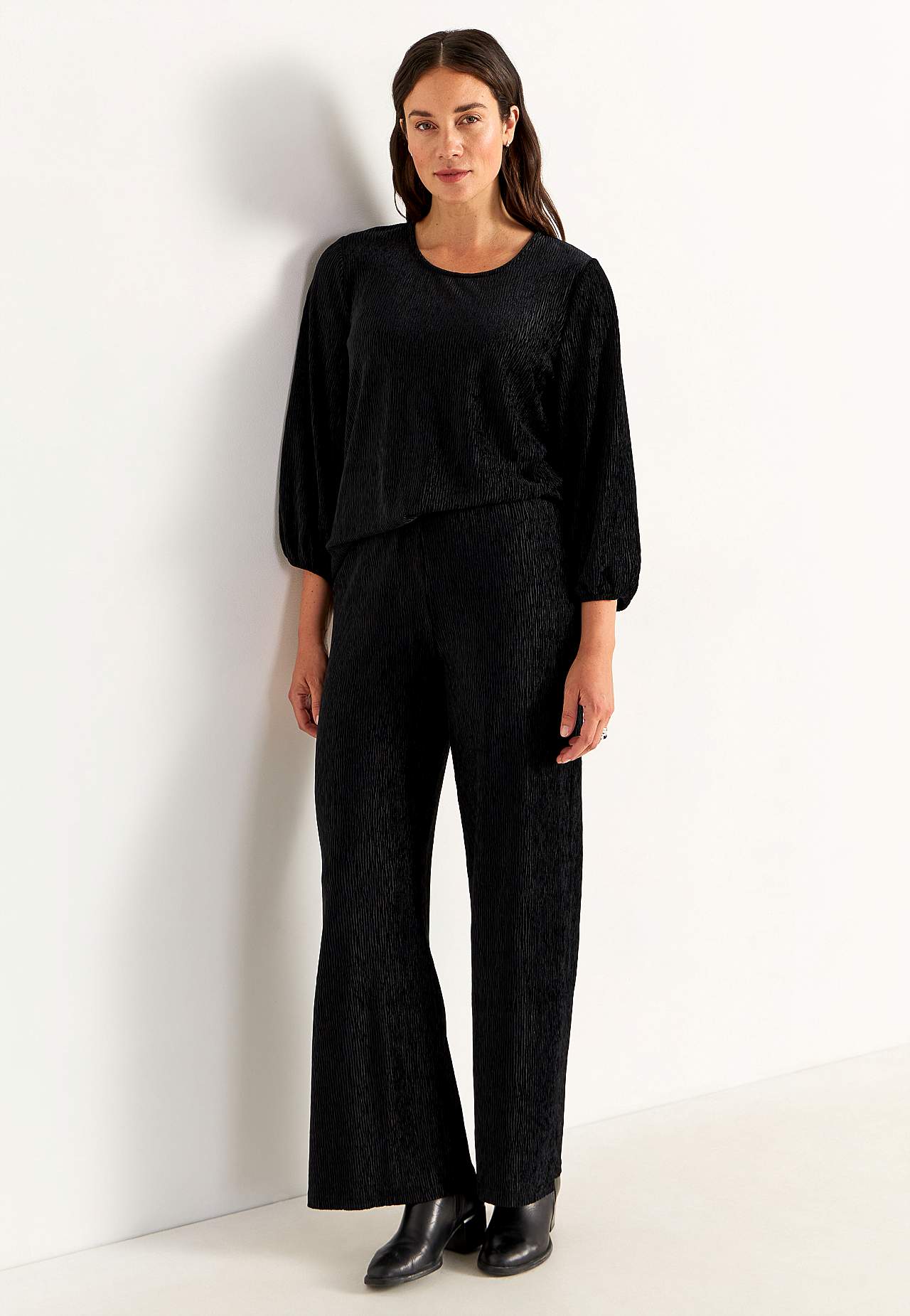 Party trousers in velvet