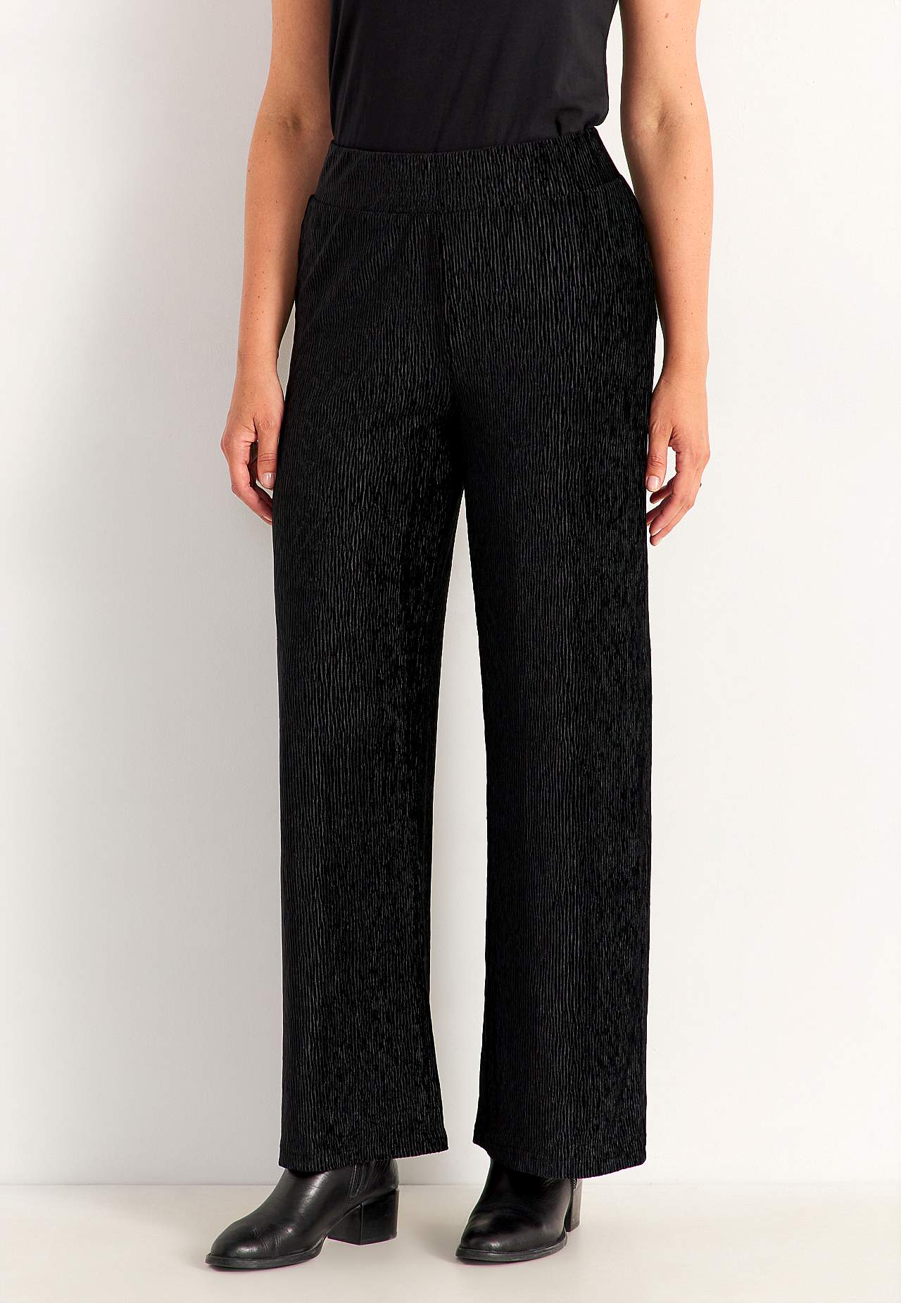 Party trousers in velvet