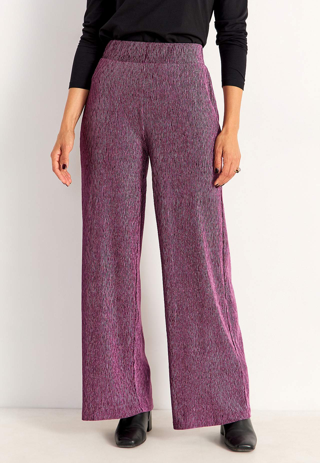Party trousers in velvet