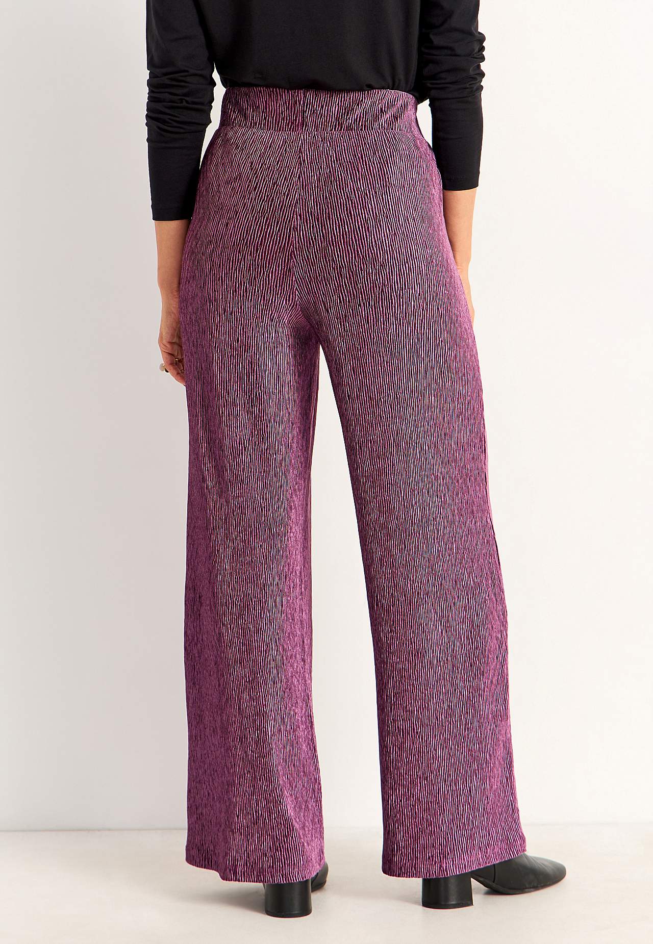Party trousers in velvet