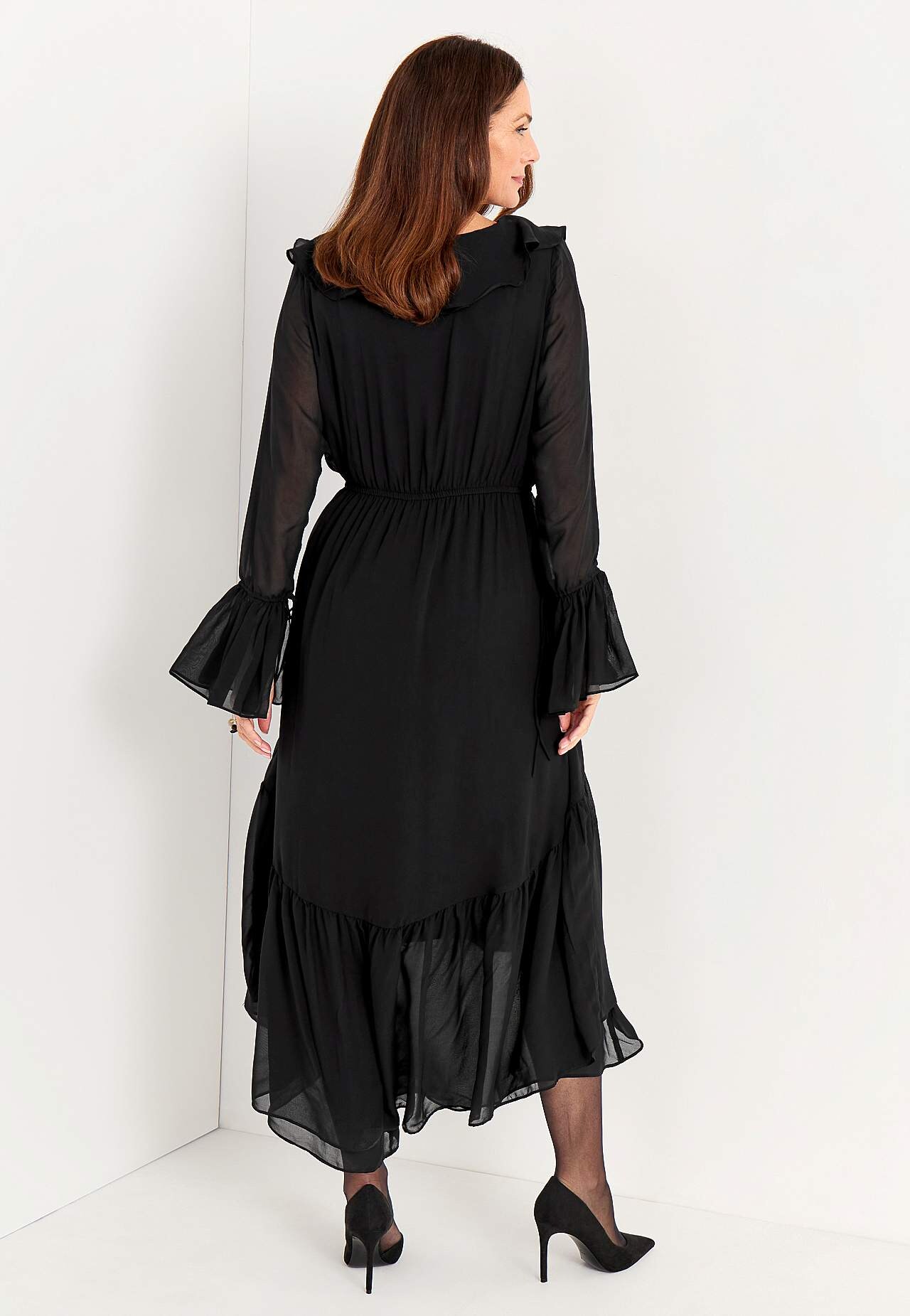 Party dress in chiffon weave