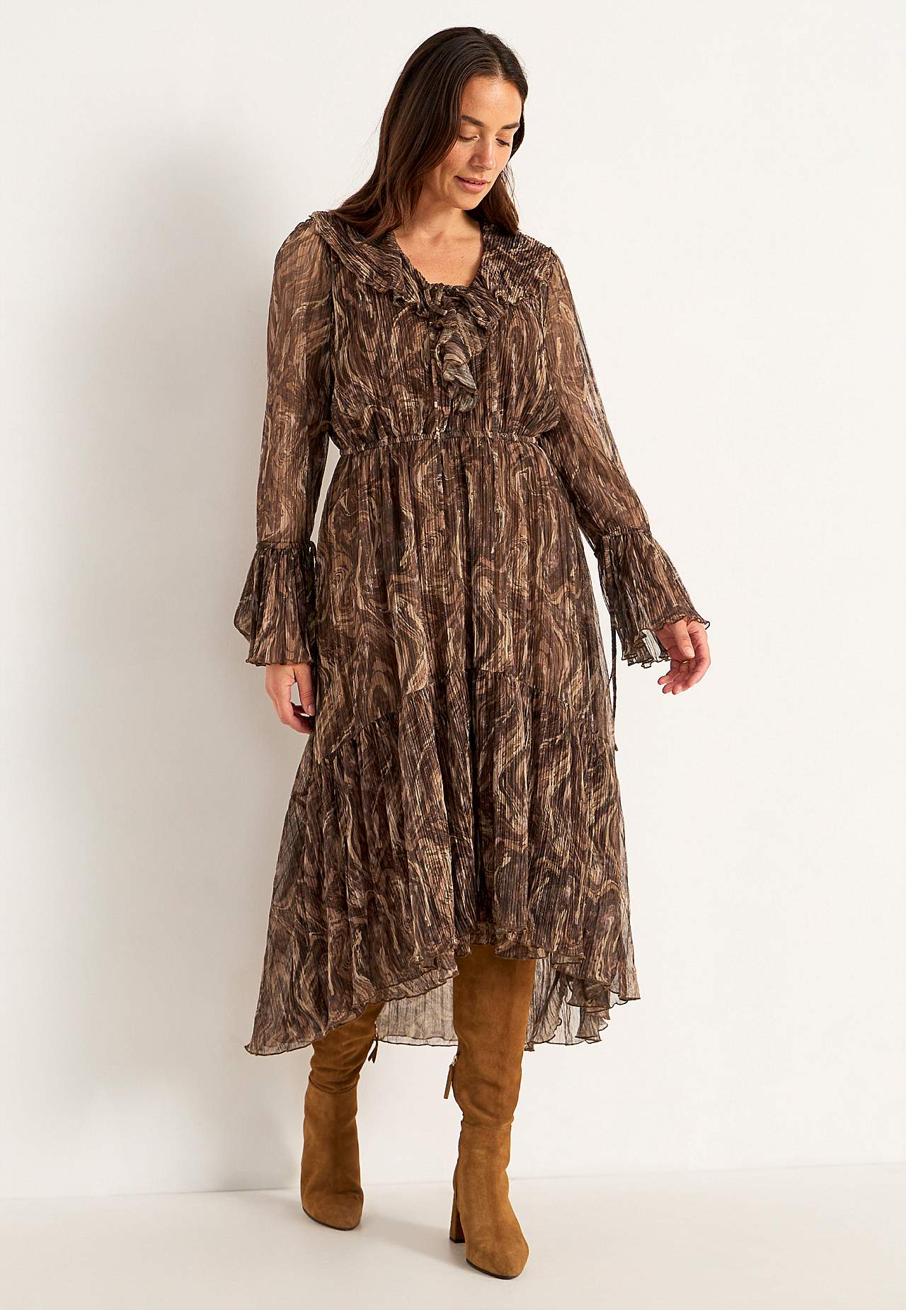 Patterned party dress