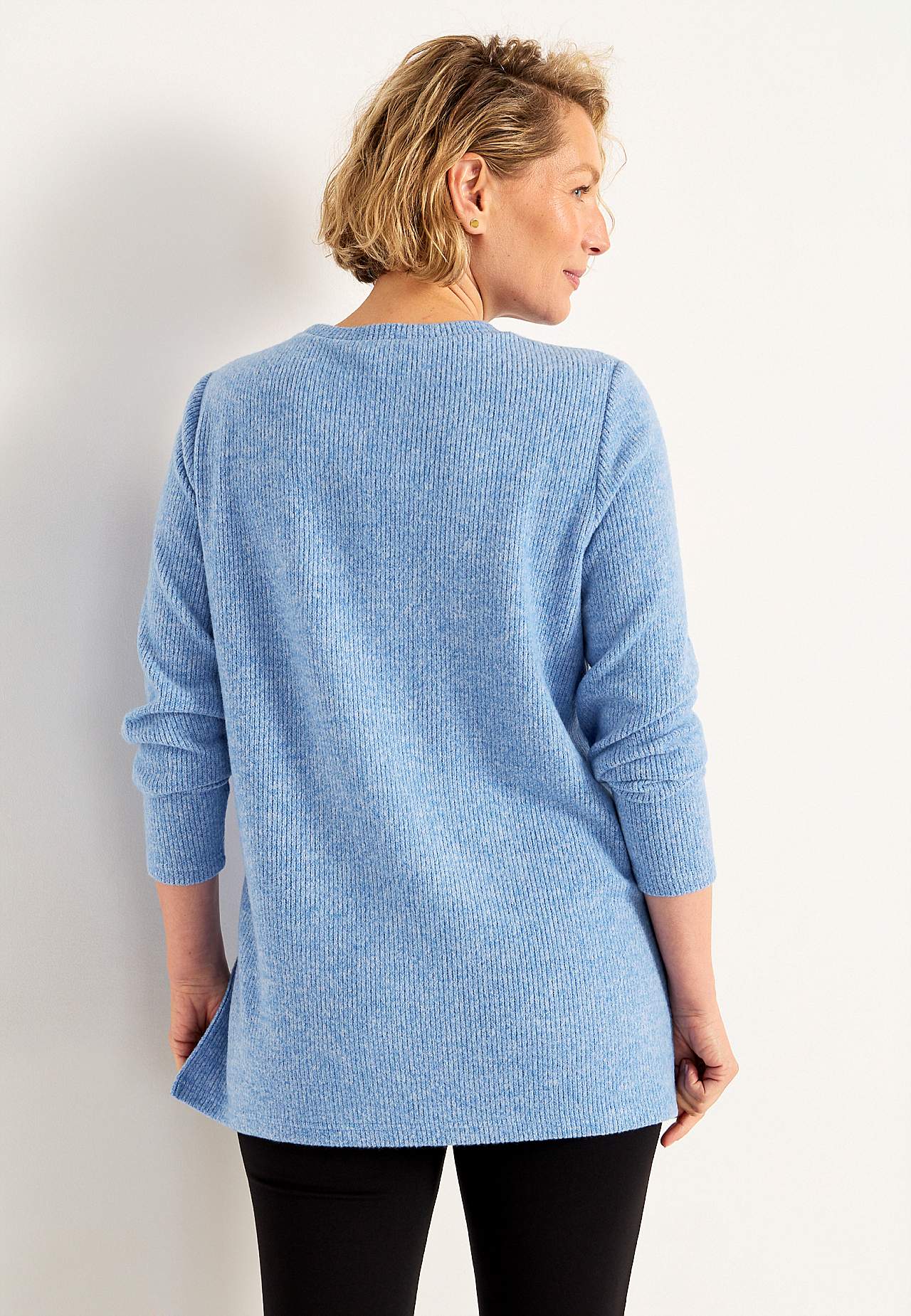 Super soft sweater with slits