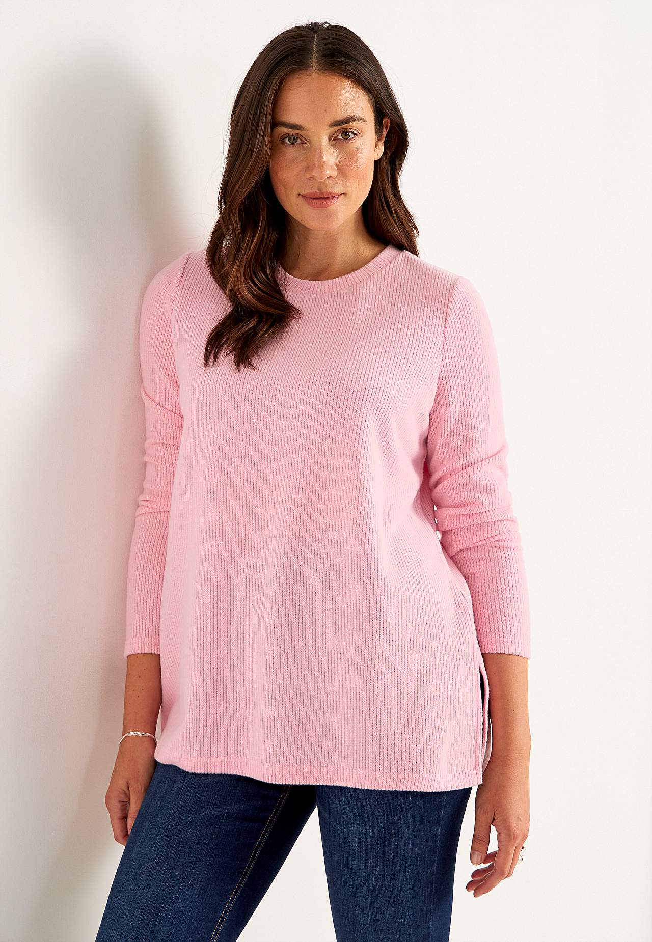 Super soft sweater with slits
