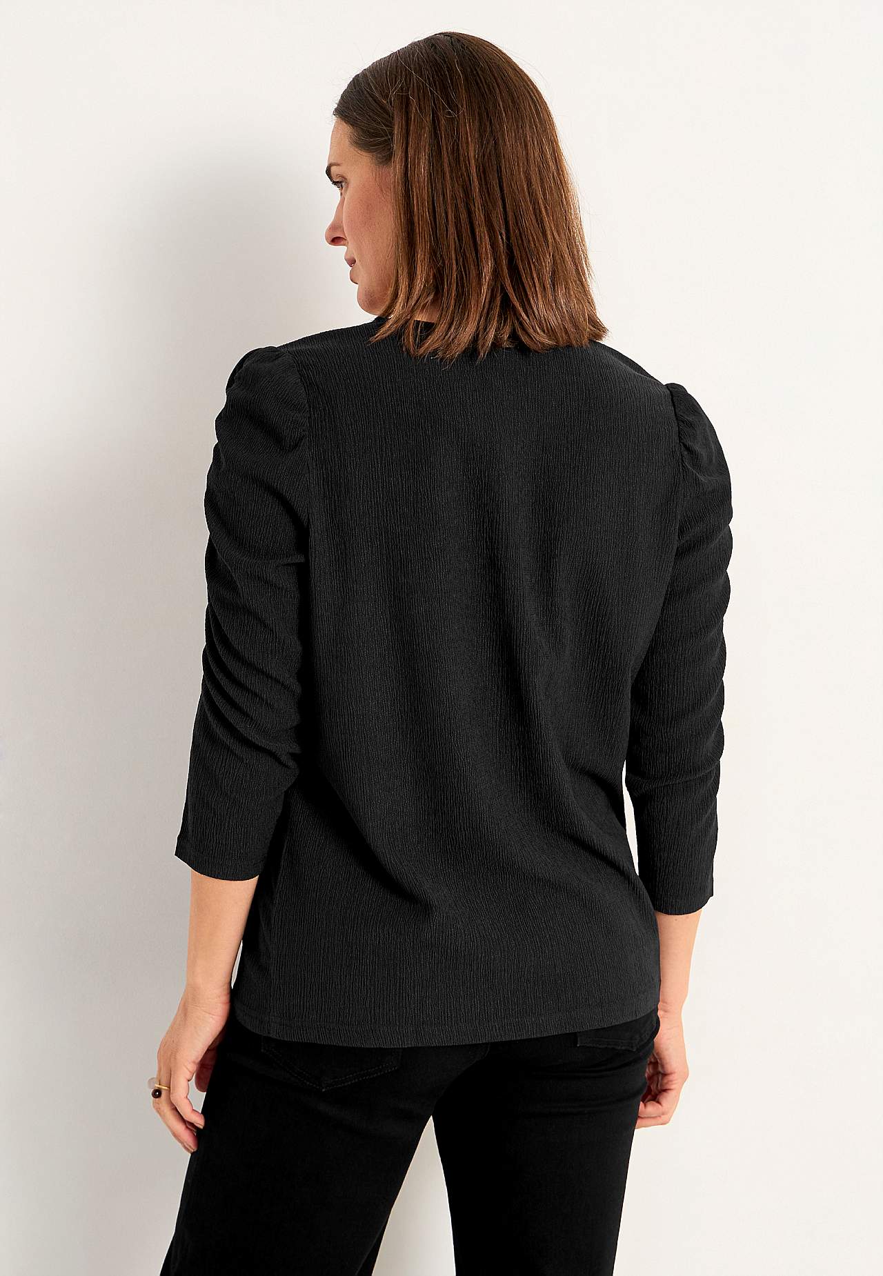 Jersey top with structure