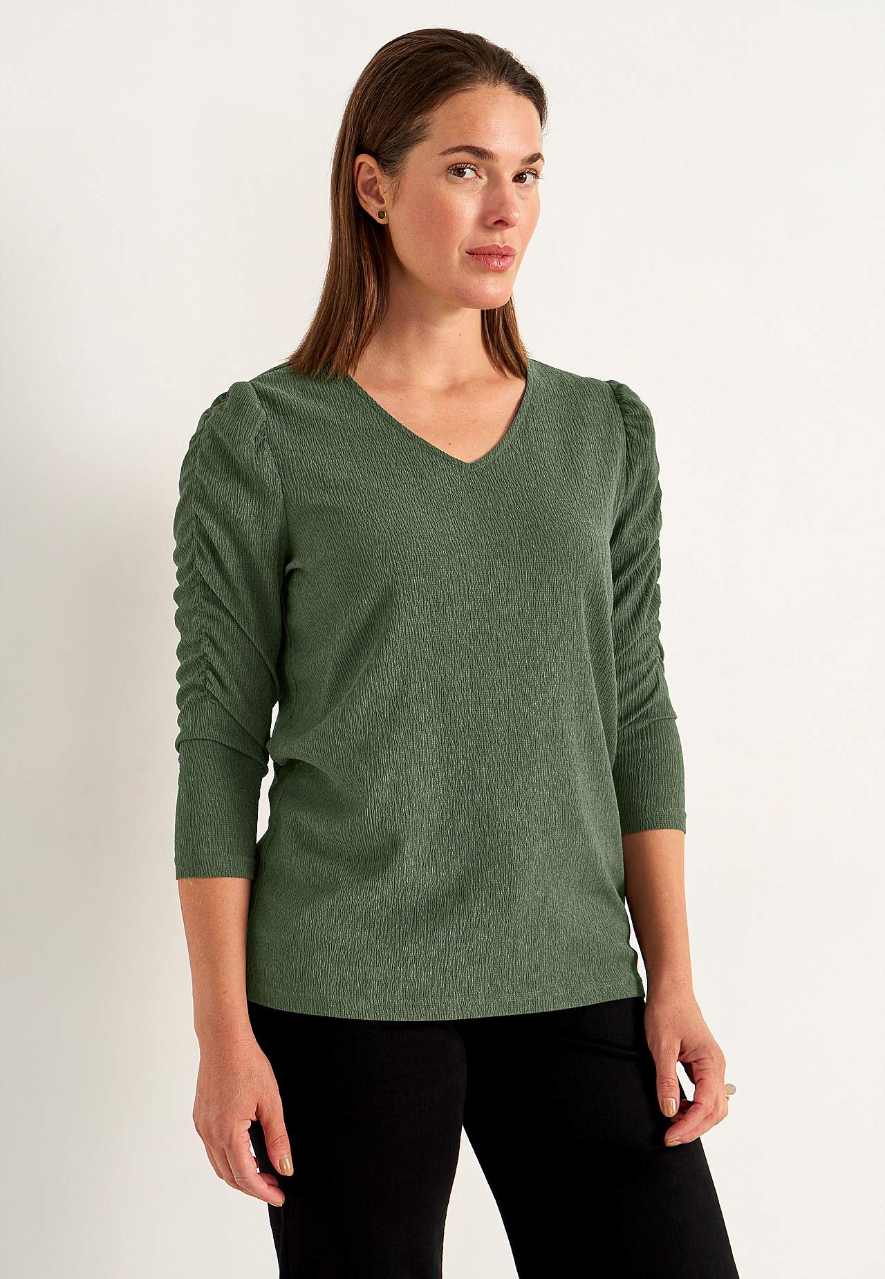 Jersey top with structure