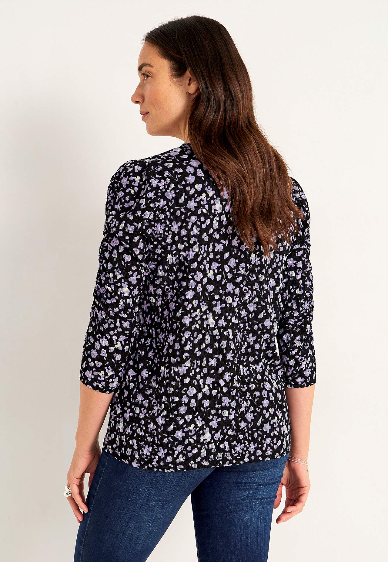 Jersey top with structure