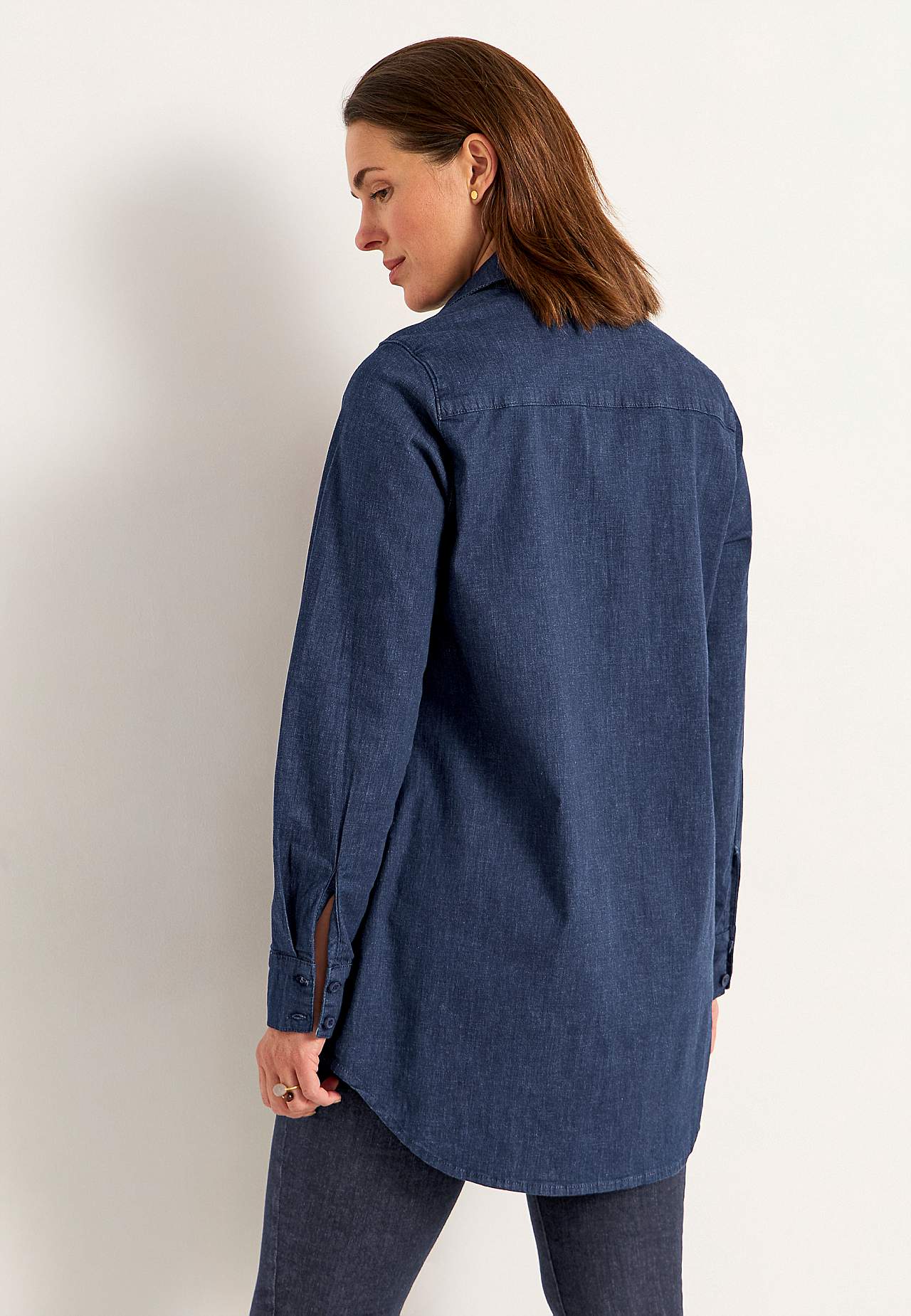 Stretchy tunic in denim