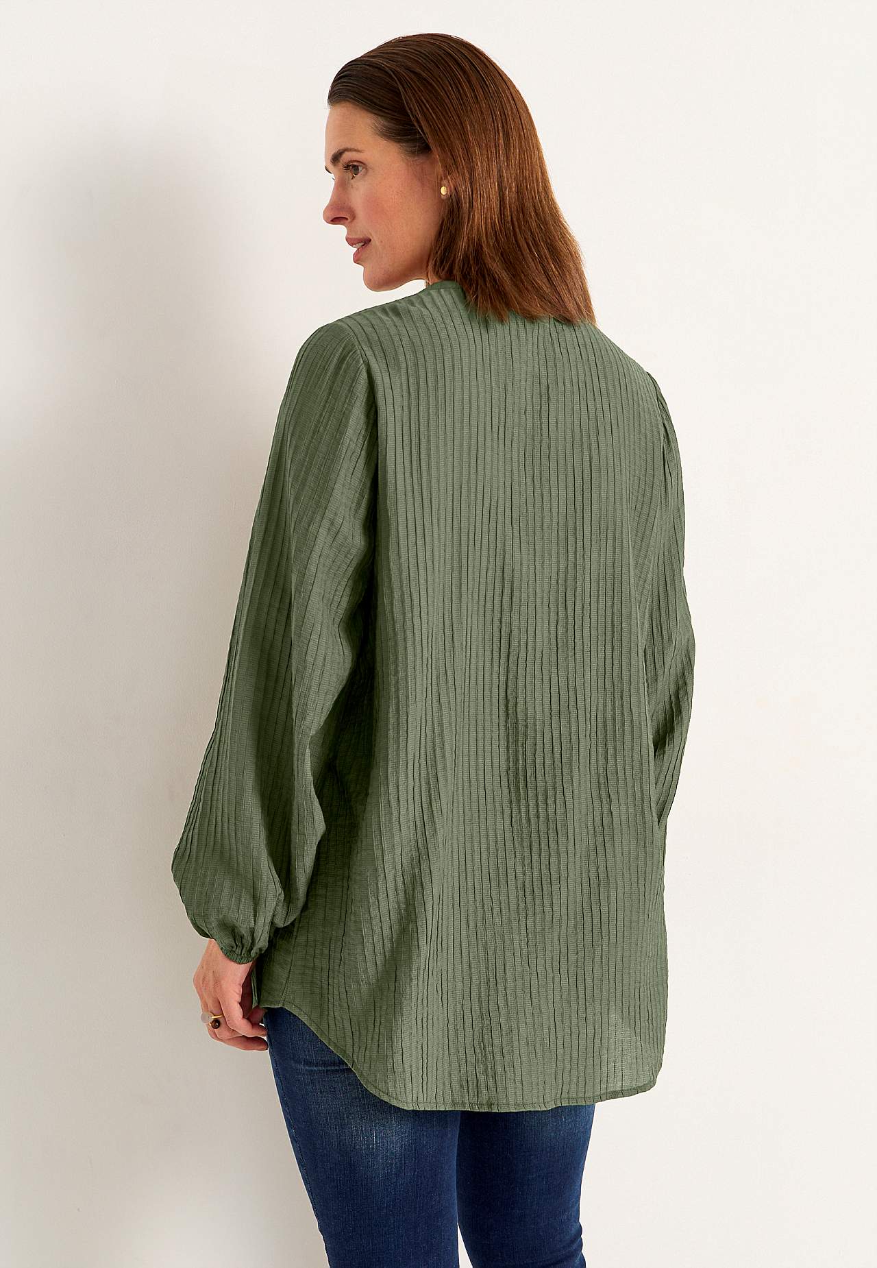 Woven tunic with structure