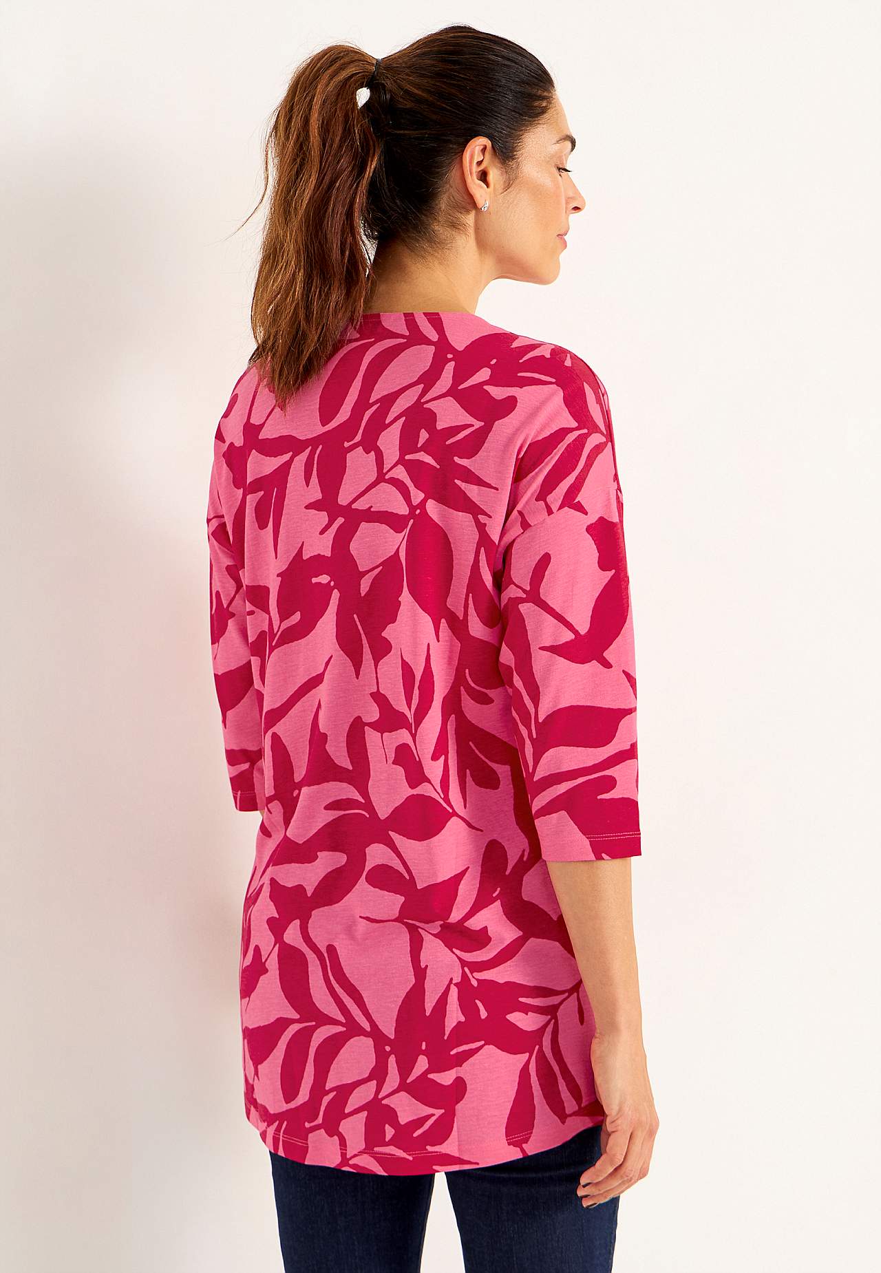 Jersey tuniq with crease detail