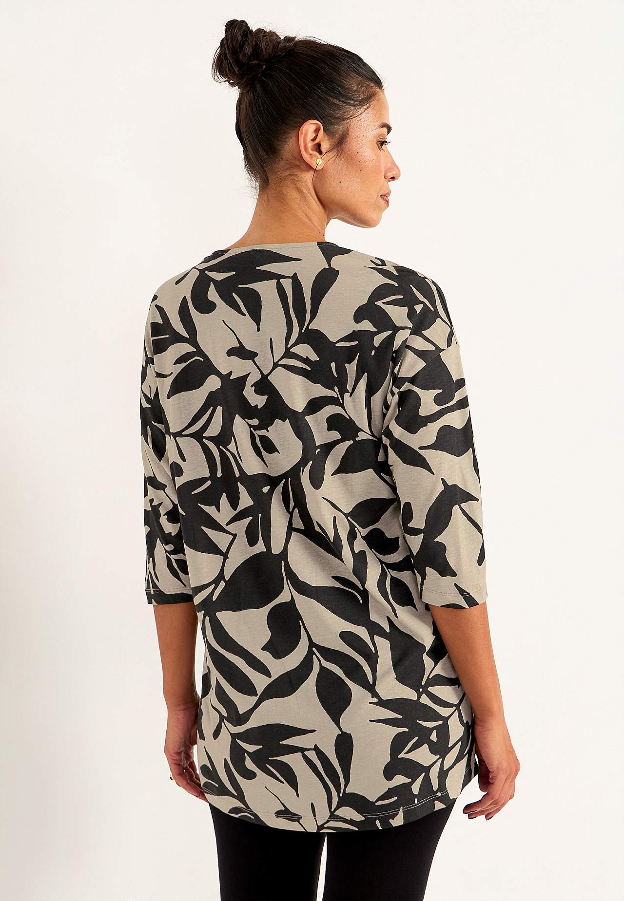 Jersey tuniq with crease detail