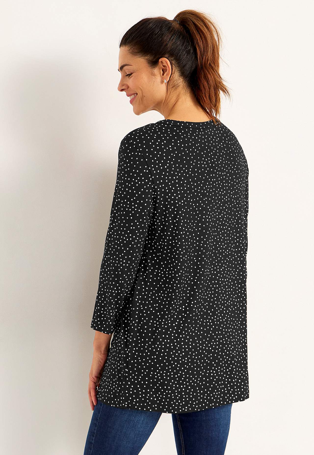 Jersey tuniq with 3/4 sleeve