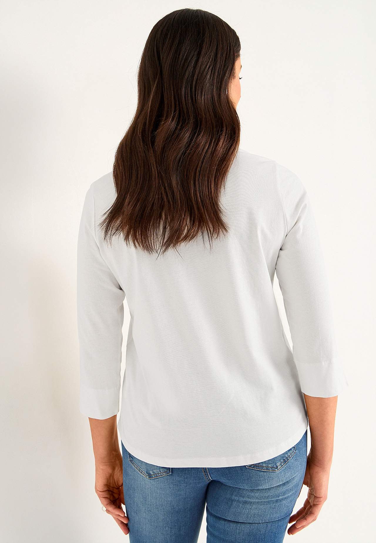 Jersey top with buttons