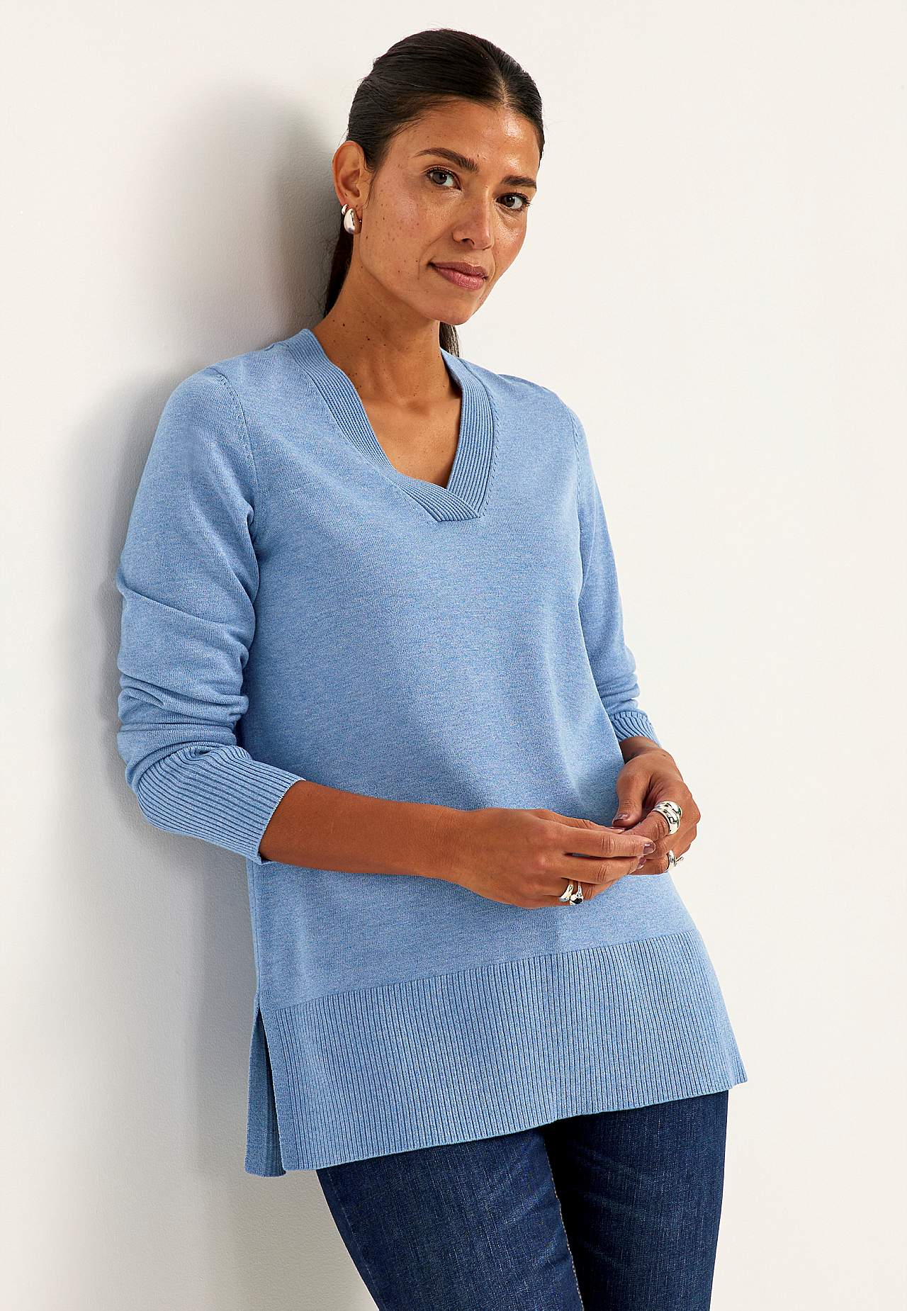 Fine-knitted tunic