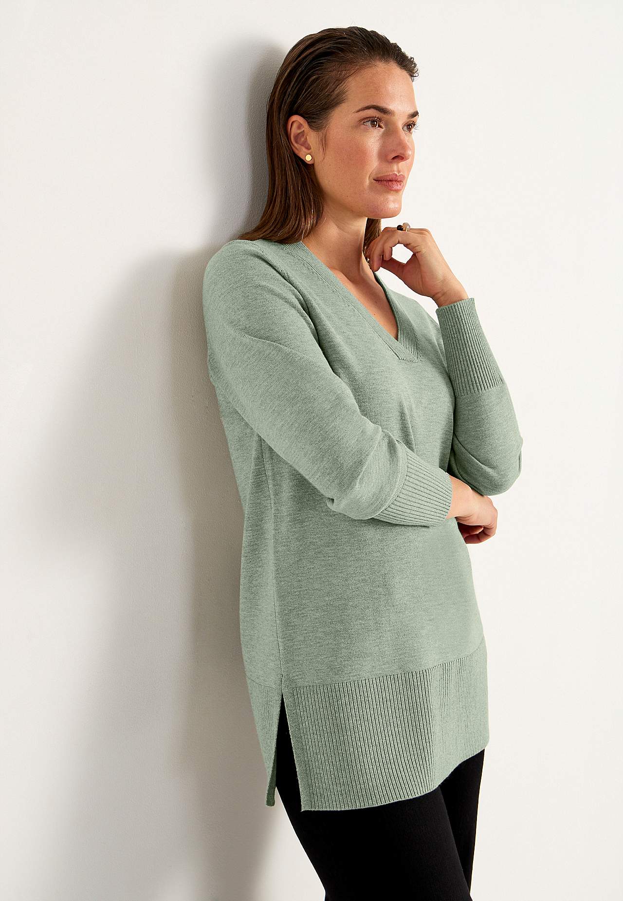 Fine-knitted tunic