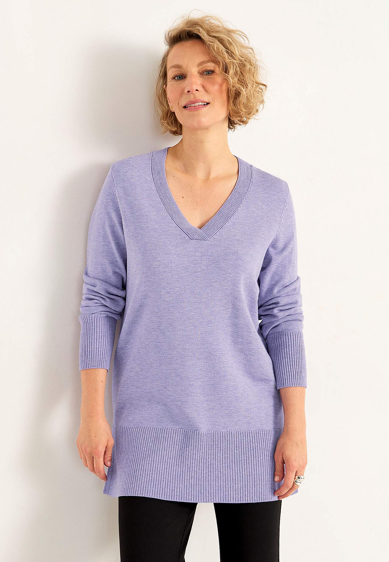 Fine-knitted tunic