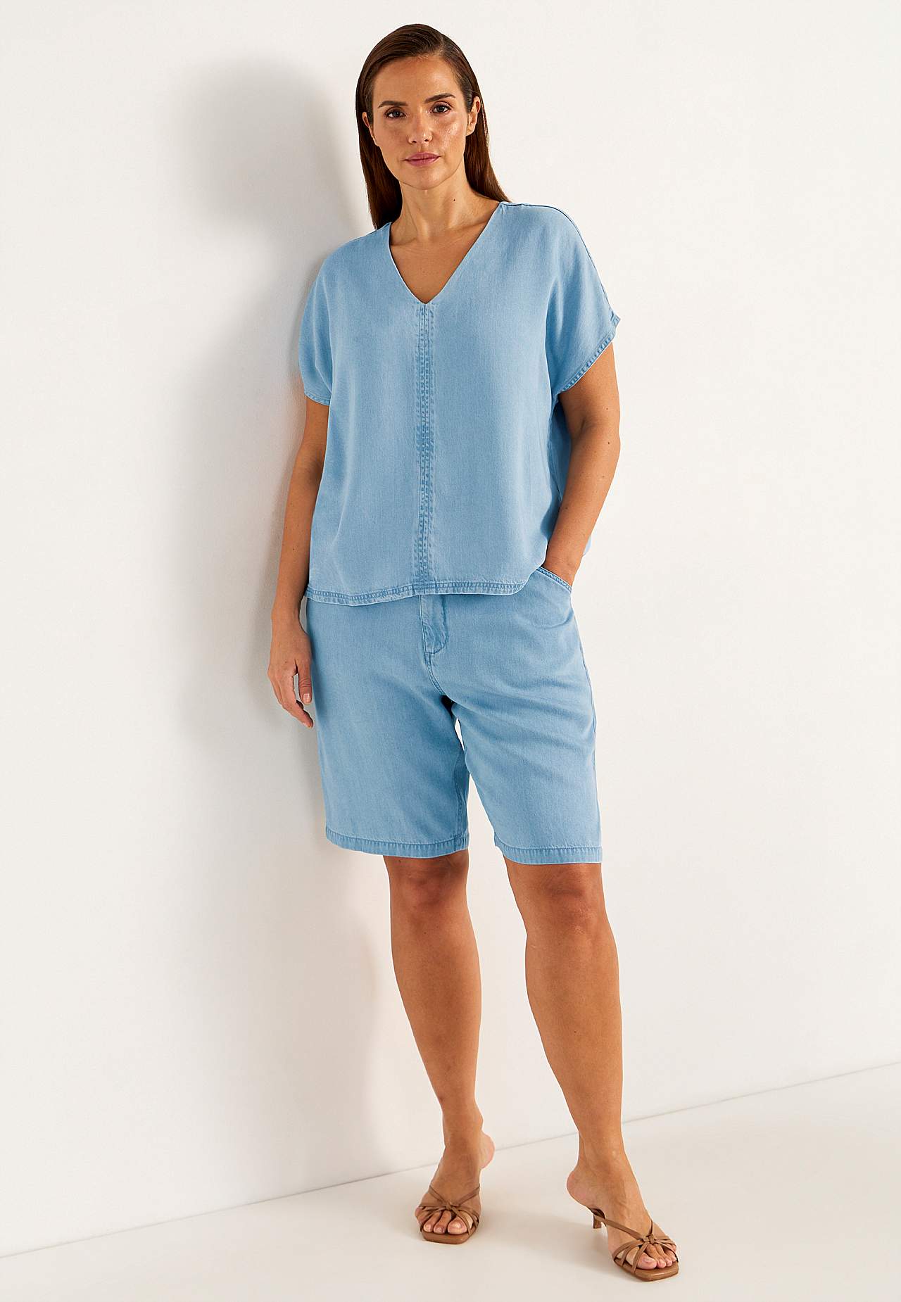 Ultra-soft Premium denim blouse