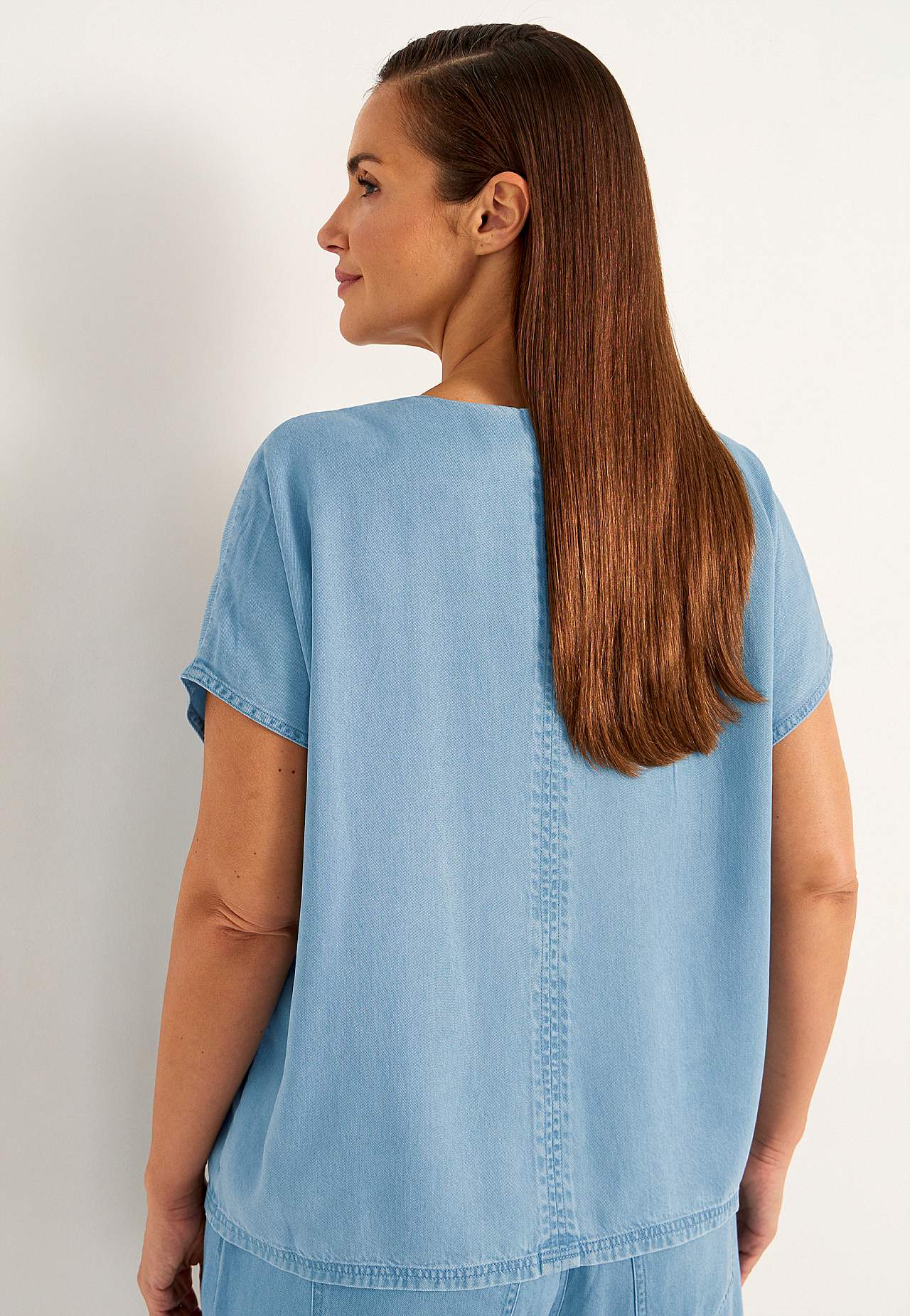 Ultra-soft Premium denim blouse