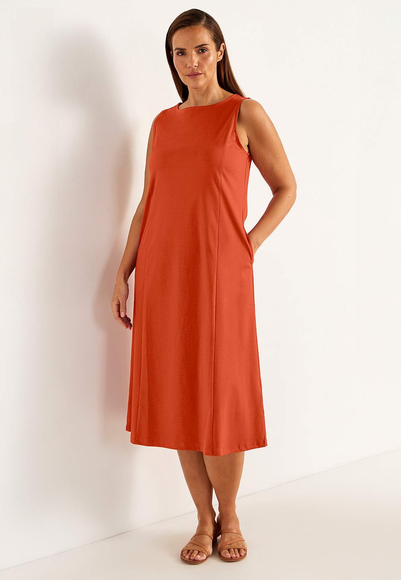 Sleeveless Premium jersey dress