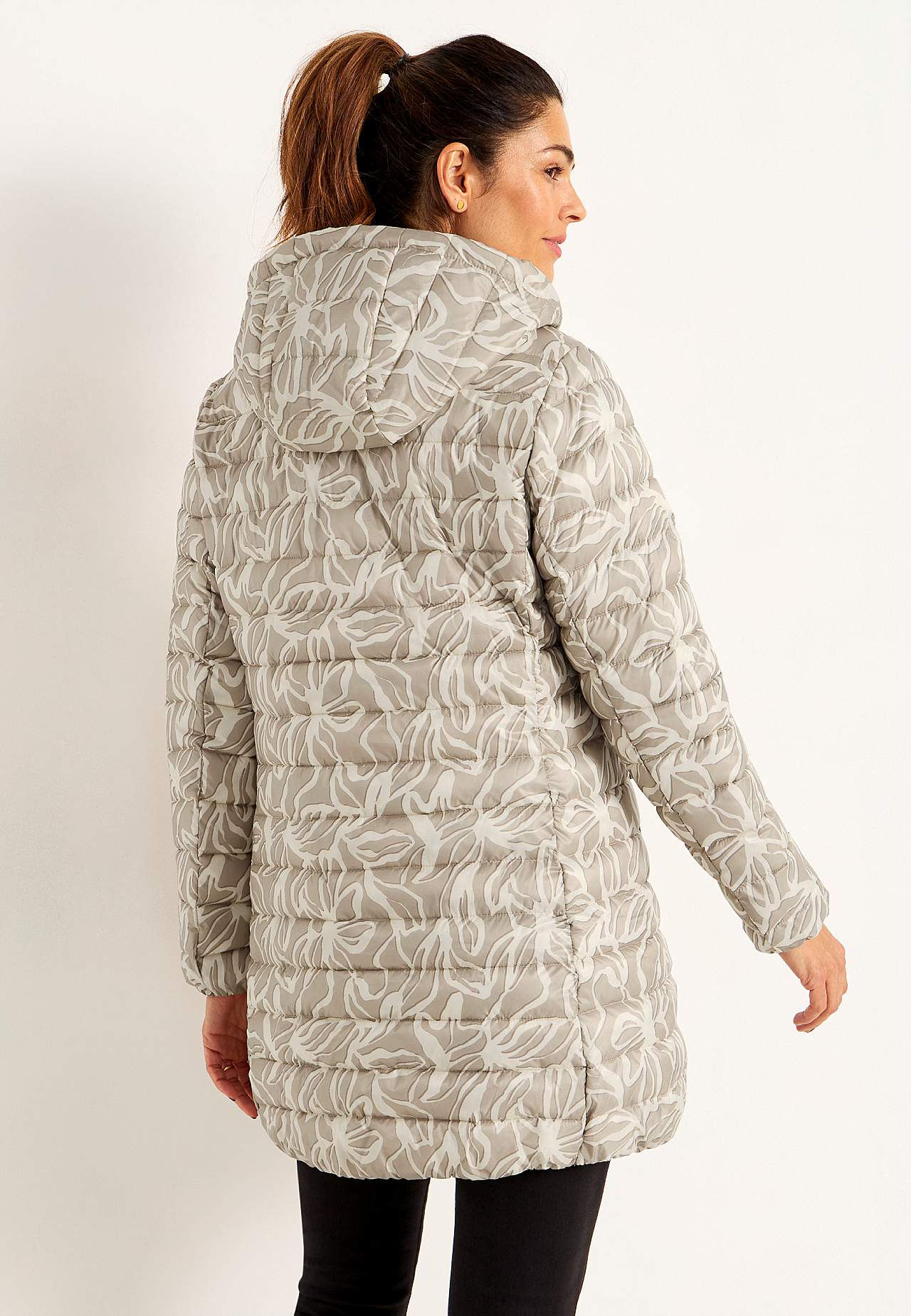 Quilted, patterned lightweight jacket