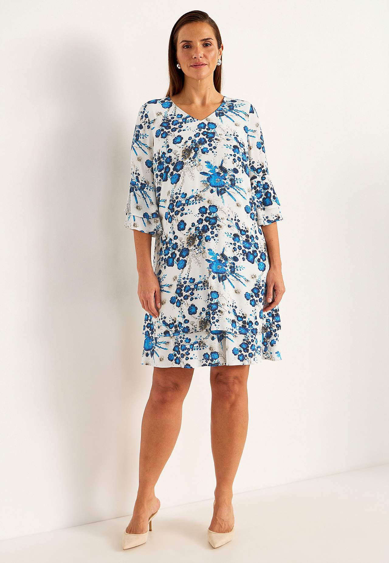 Summery party dress with flounces