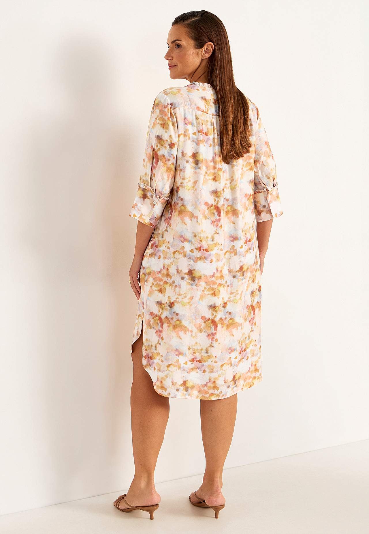 Woven dress with pockets