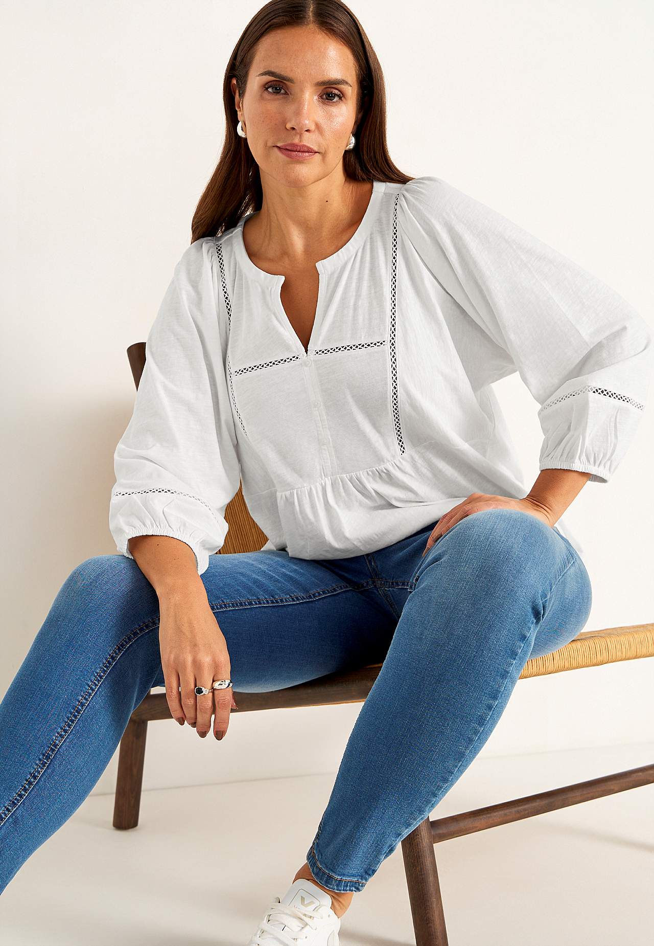 Jersey top with boho style