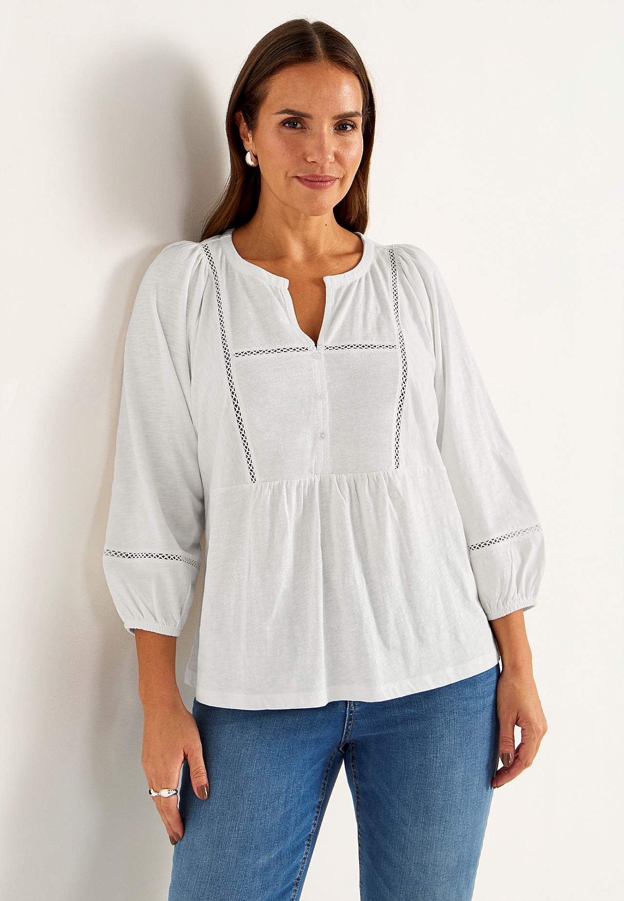 Jersey top with boho style