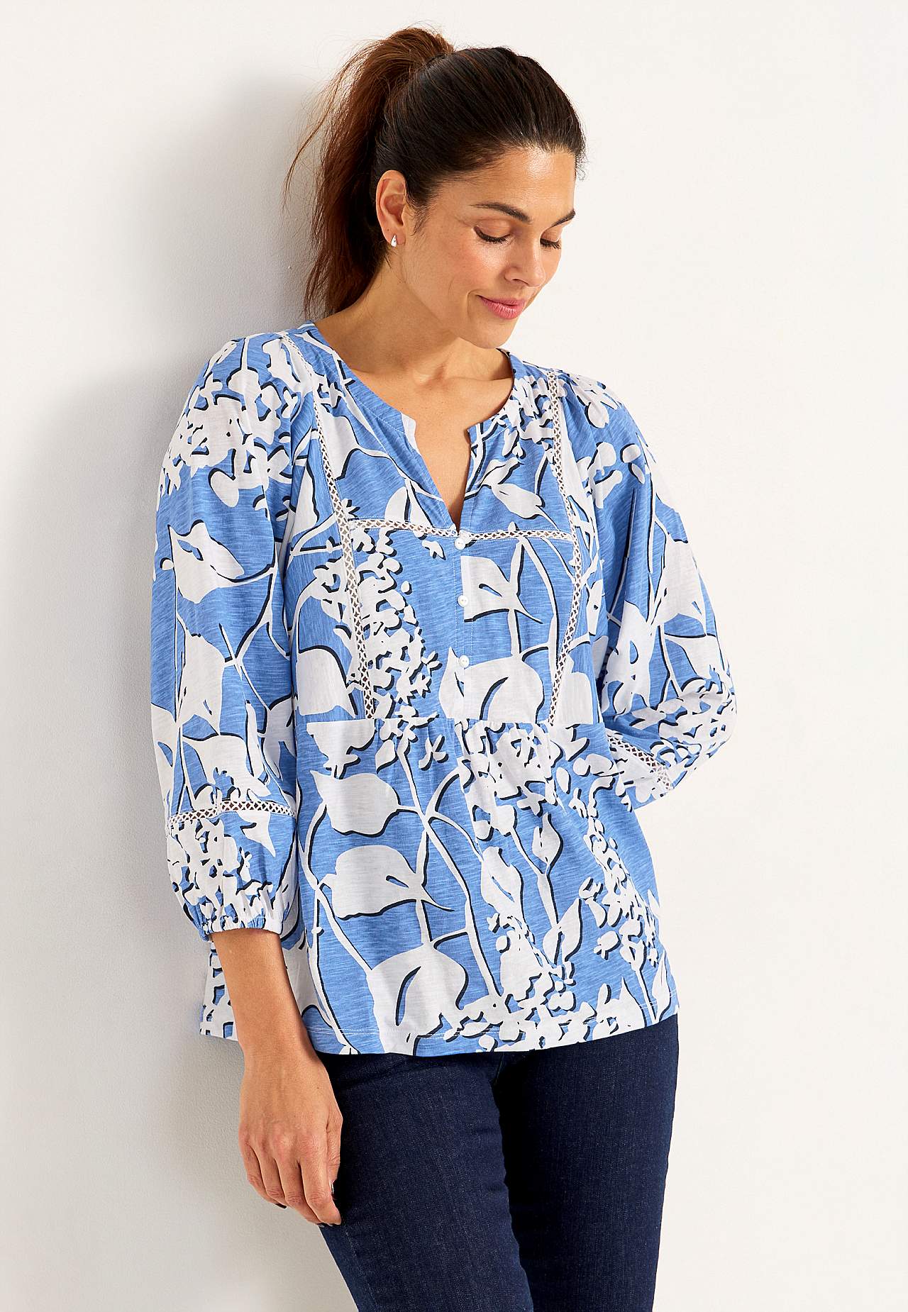 Jersey top with boho style