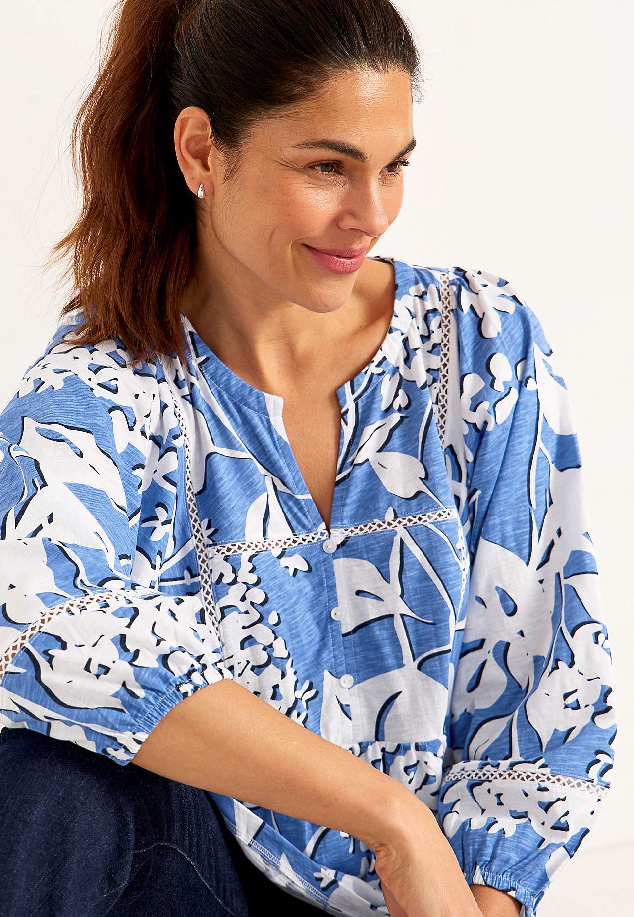 Jersey top with boho style
