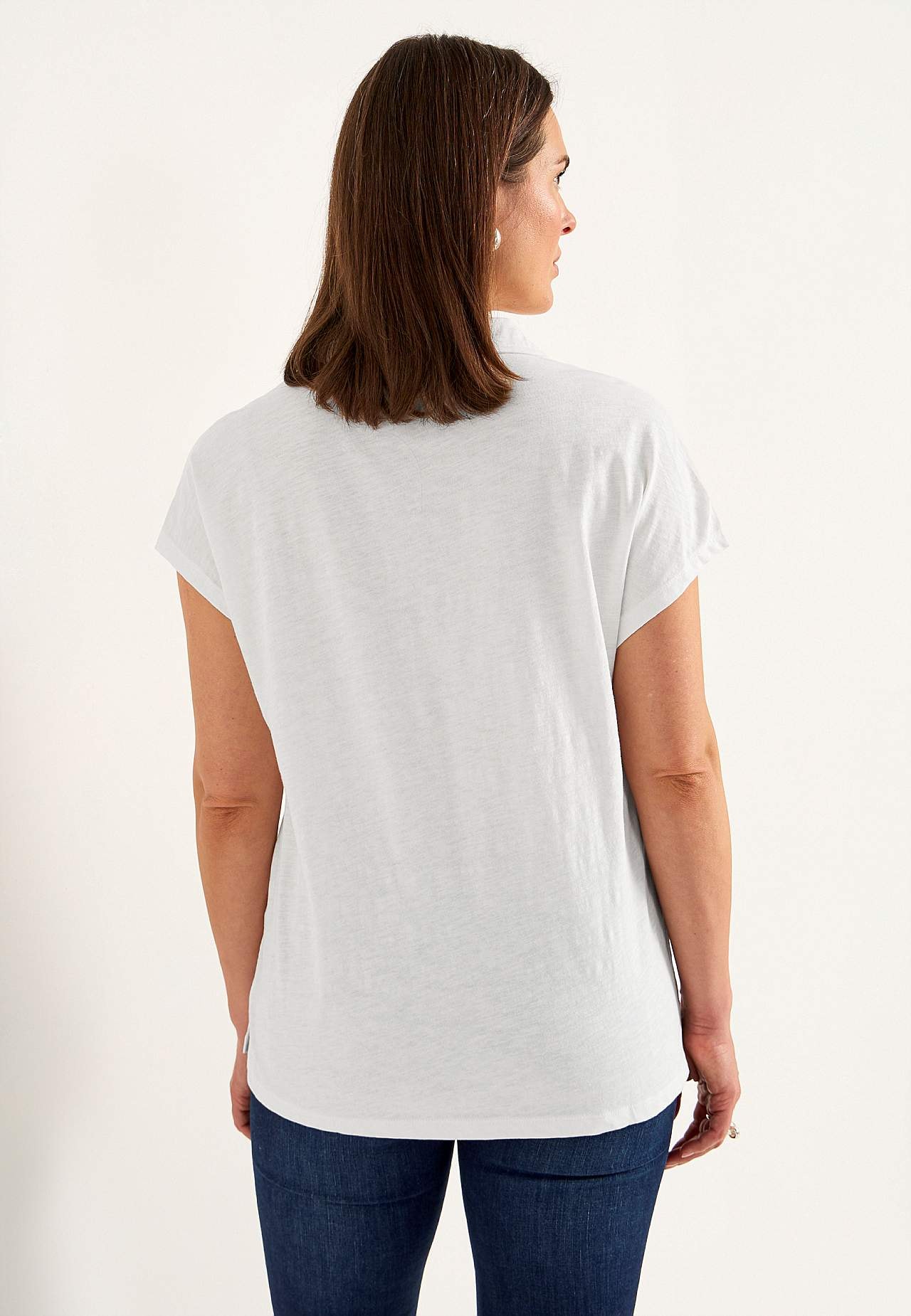 Jersey top with collar