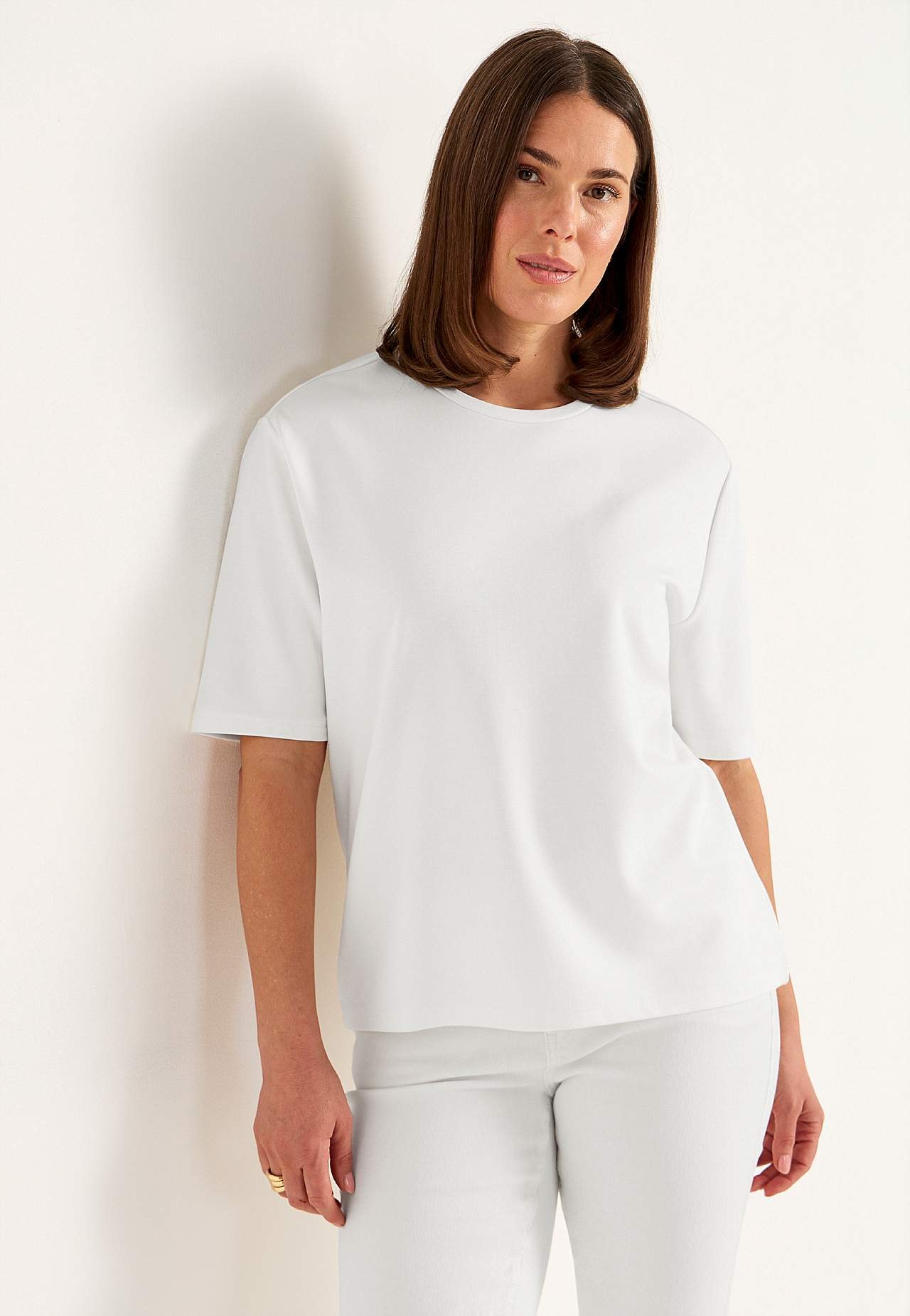 T-shirt in heavy tricot