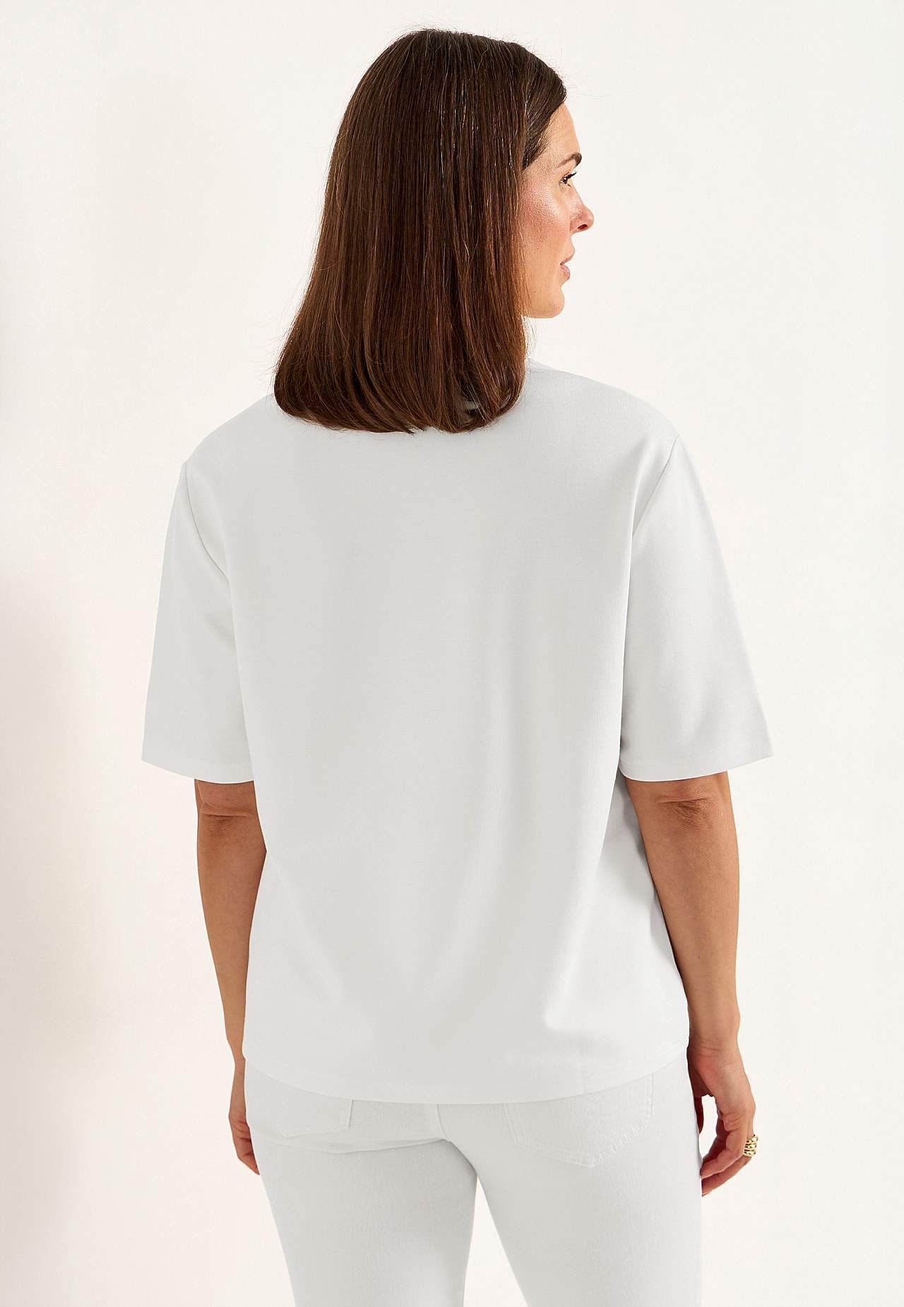 T-shirt in heavy tricot