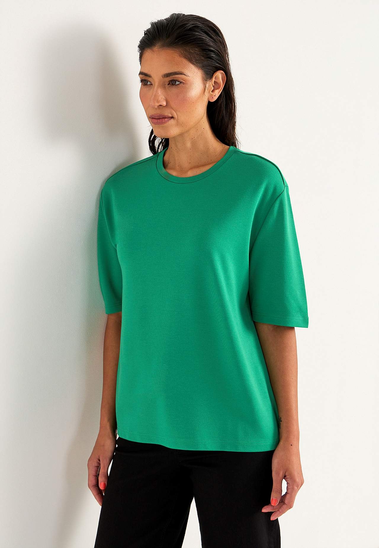 T-shirt in heavy tricot