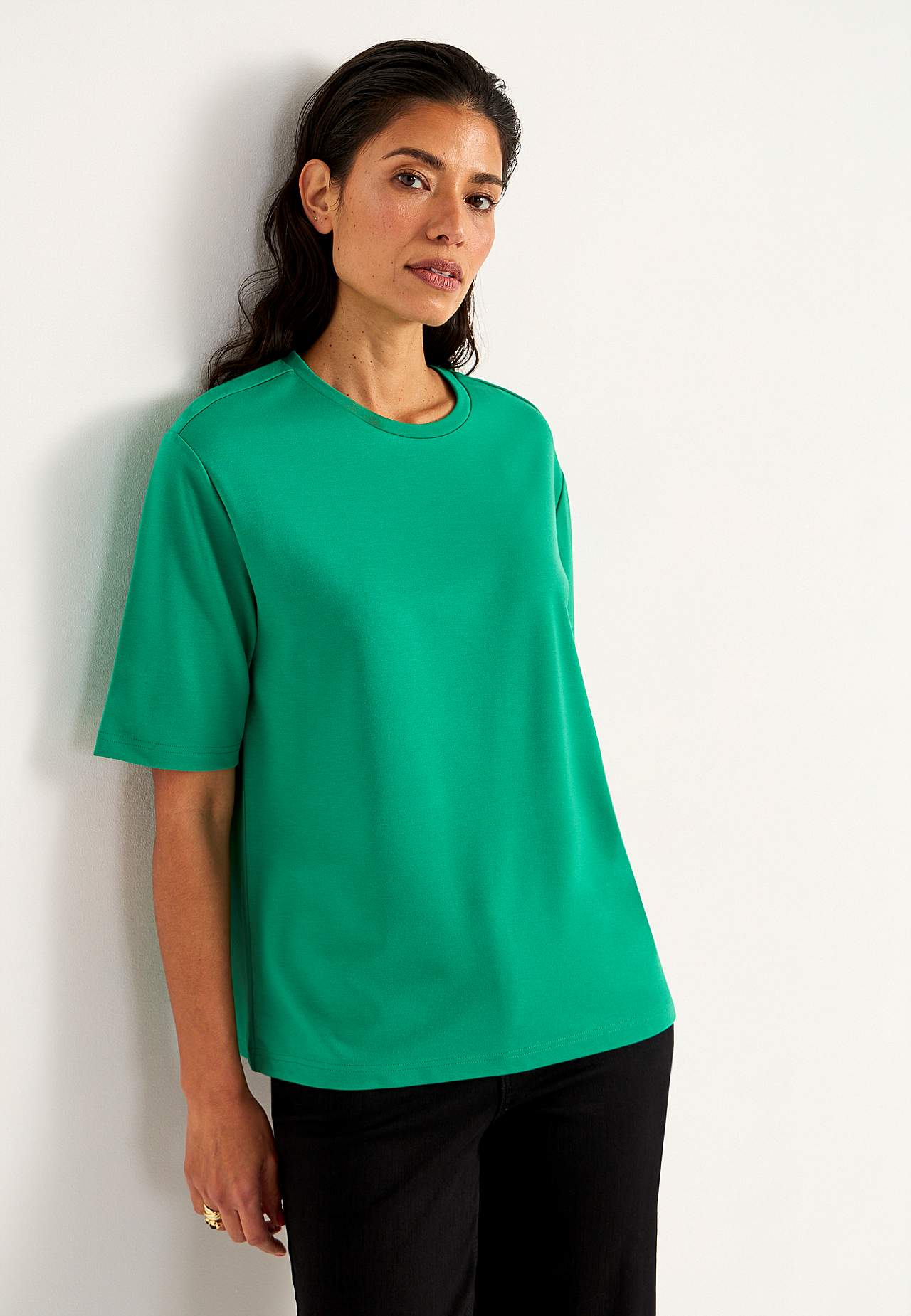 T-shirt in heavy tricot