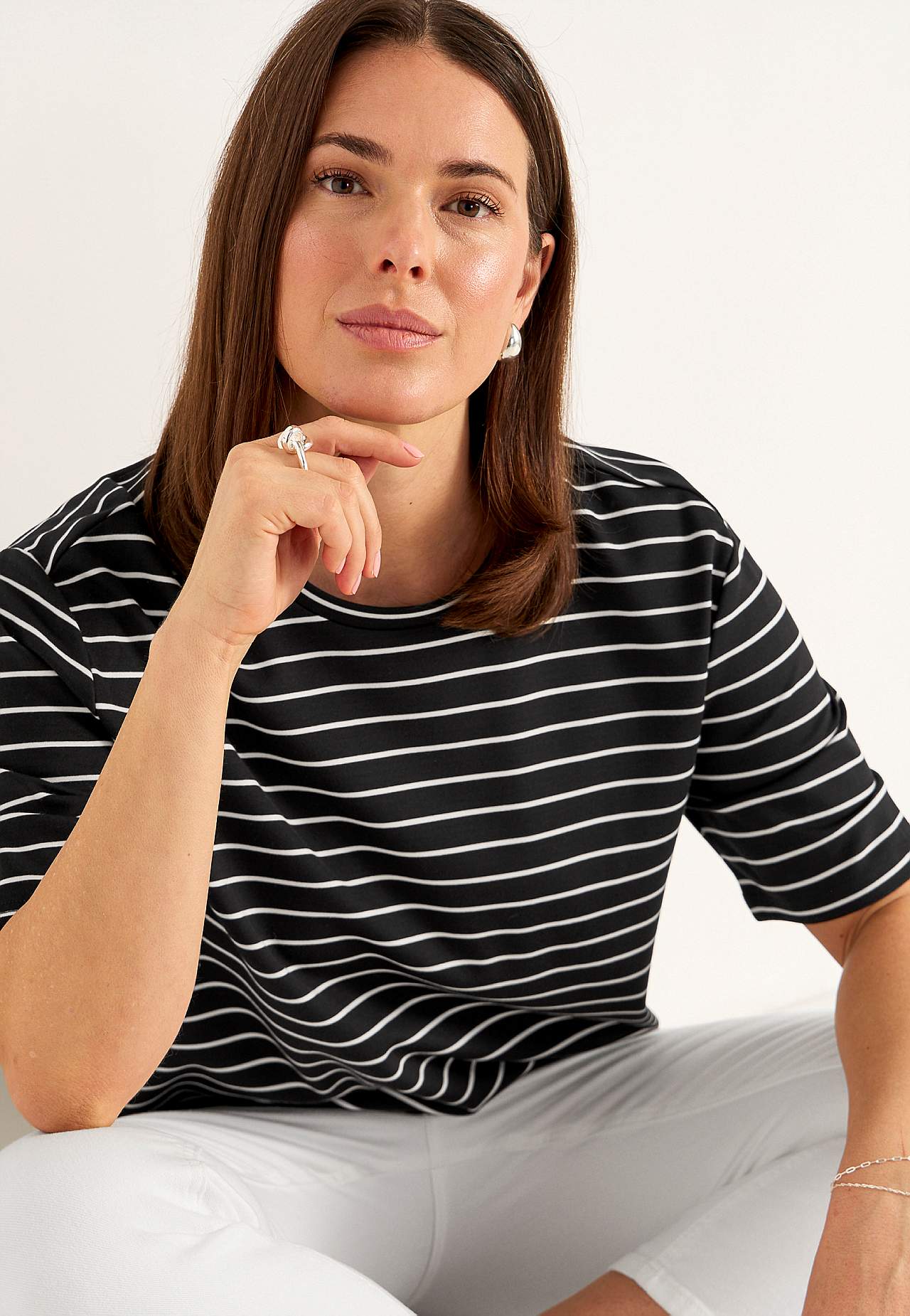 T-shirt in heavy tricot
