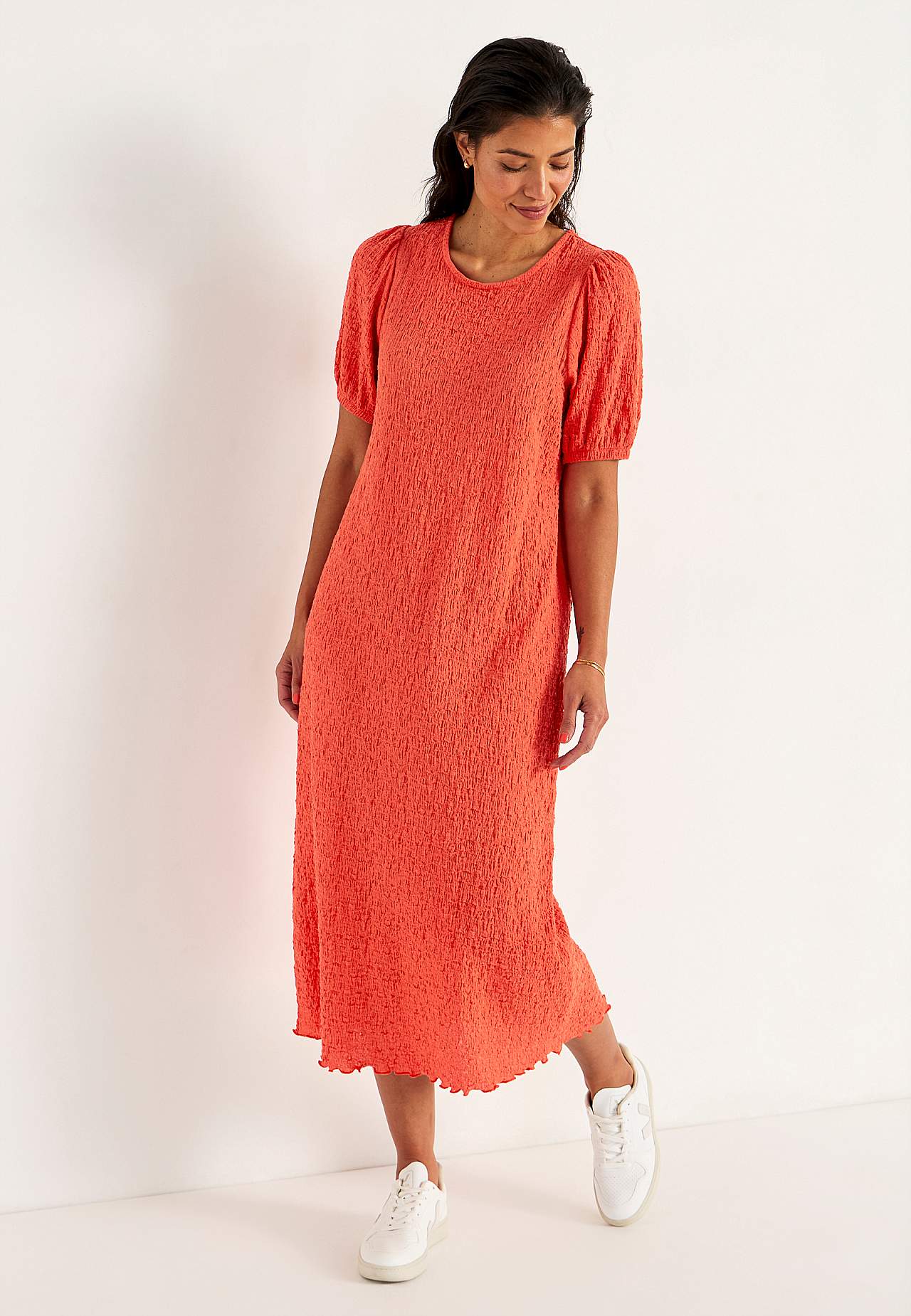 Jersey dress with structure