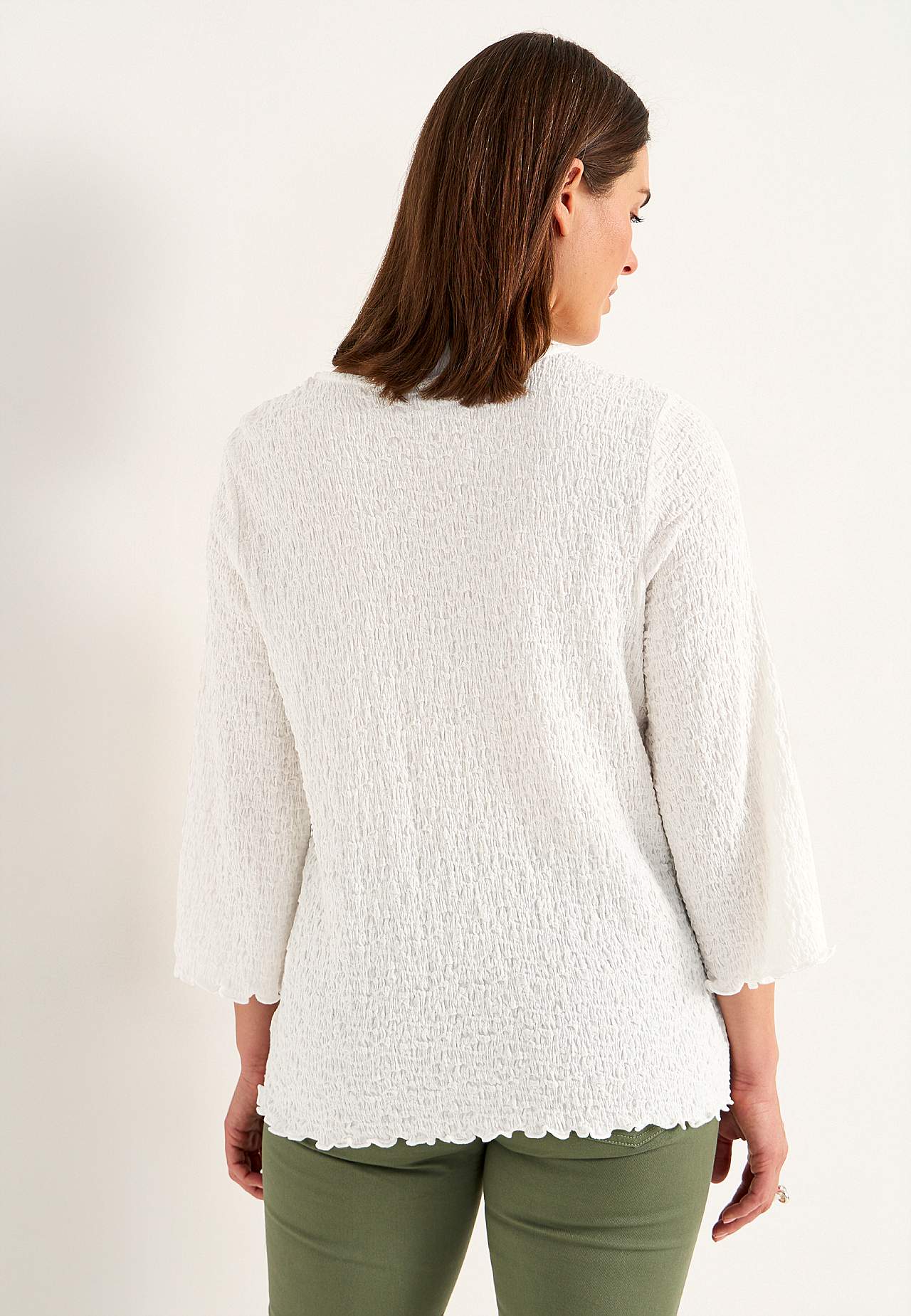 Jersey top with structure