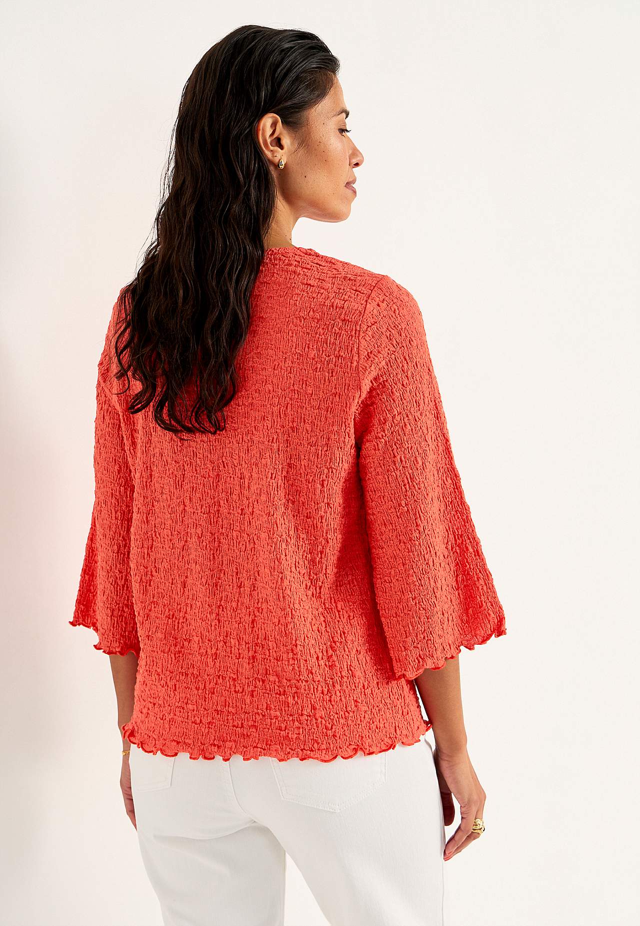 Jersey top with structure