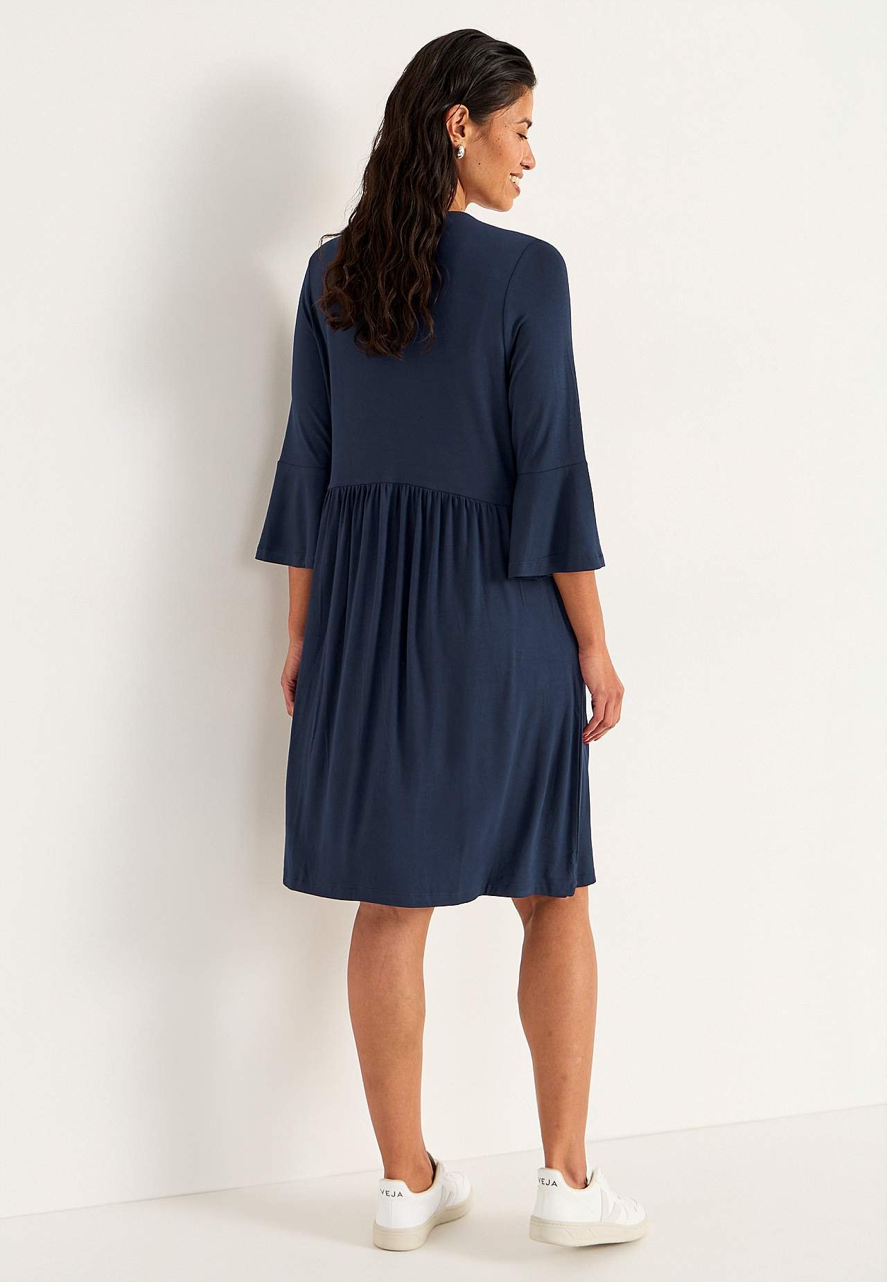 Jersey dress with pockets