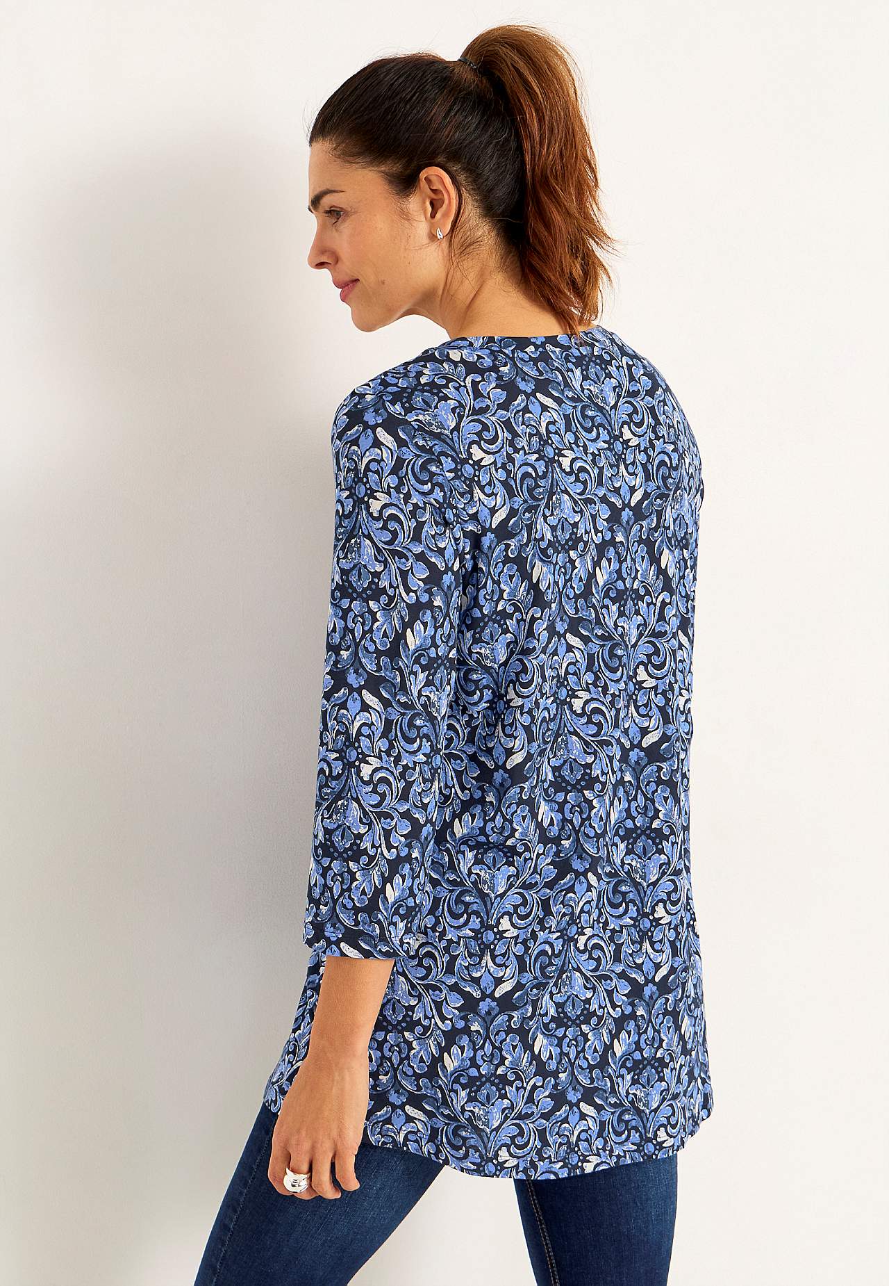Jersey tuniq with 3/4 sleeve