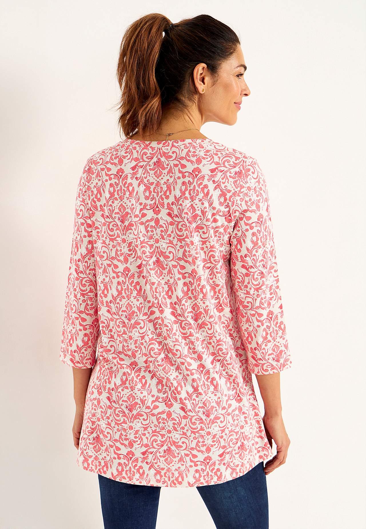 Jersey tuniq with 3/4 sleeve